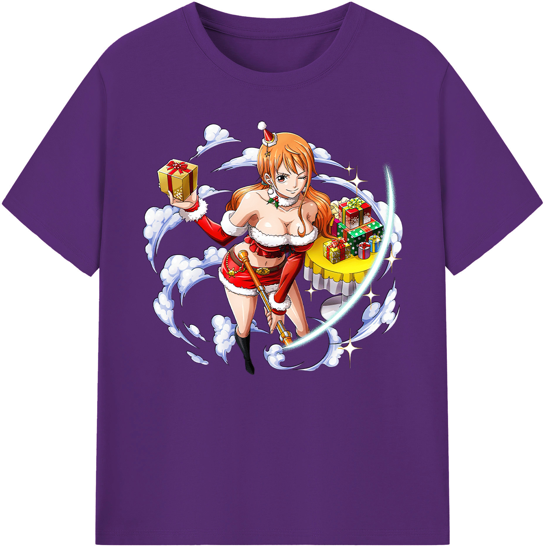 （画像用） ワンピース ナミ ONE PIECE Nami 綿100％ メンズ半袖Tシャツ｜肌触りやわらか＆通気性