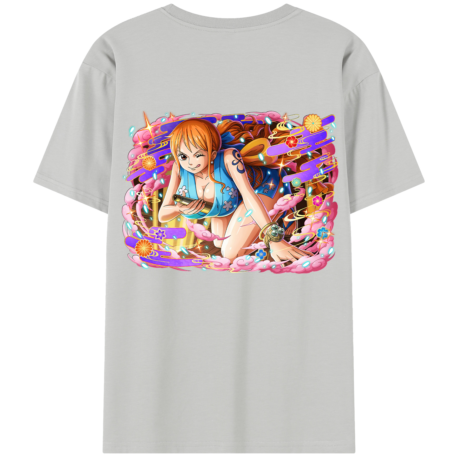 （画像用） ワンピース ナミ ONE PIECE Nami レディース半袖Tシャツ(バックプリント)