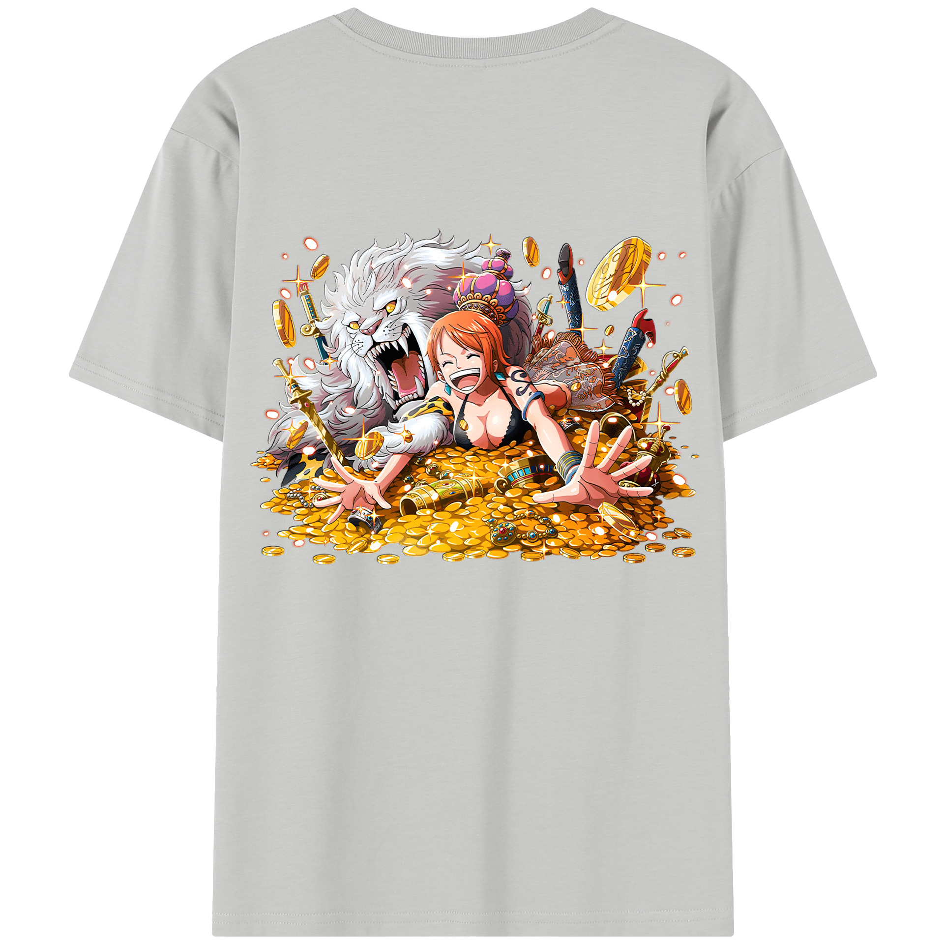 （画像用） ワンピース ナミ ONE PIECE Nami レディース半袖Tシャツ(バックプリント)