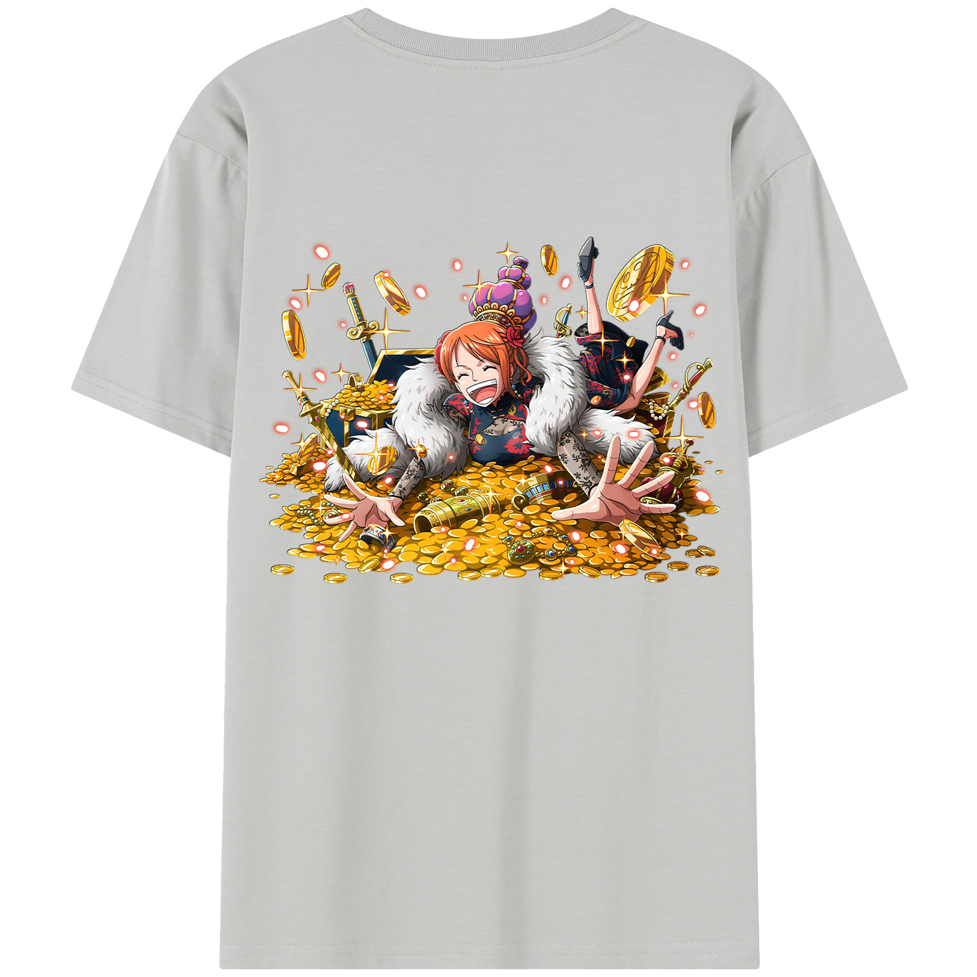 （画像用） ワンピース ナミ ONE PIECE Nami レディース半袖Tシャツ(バックプリント)
