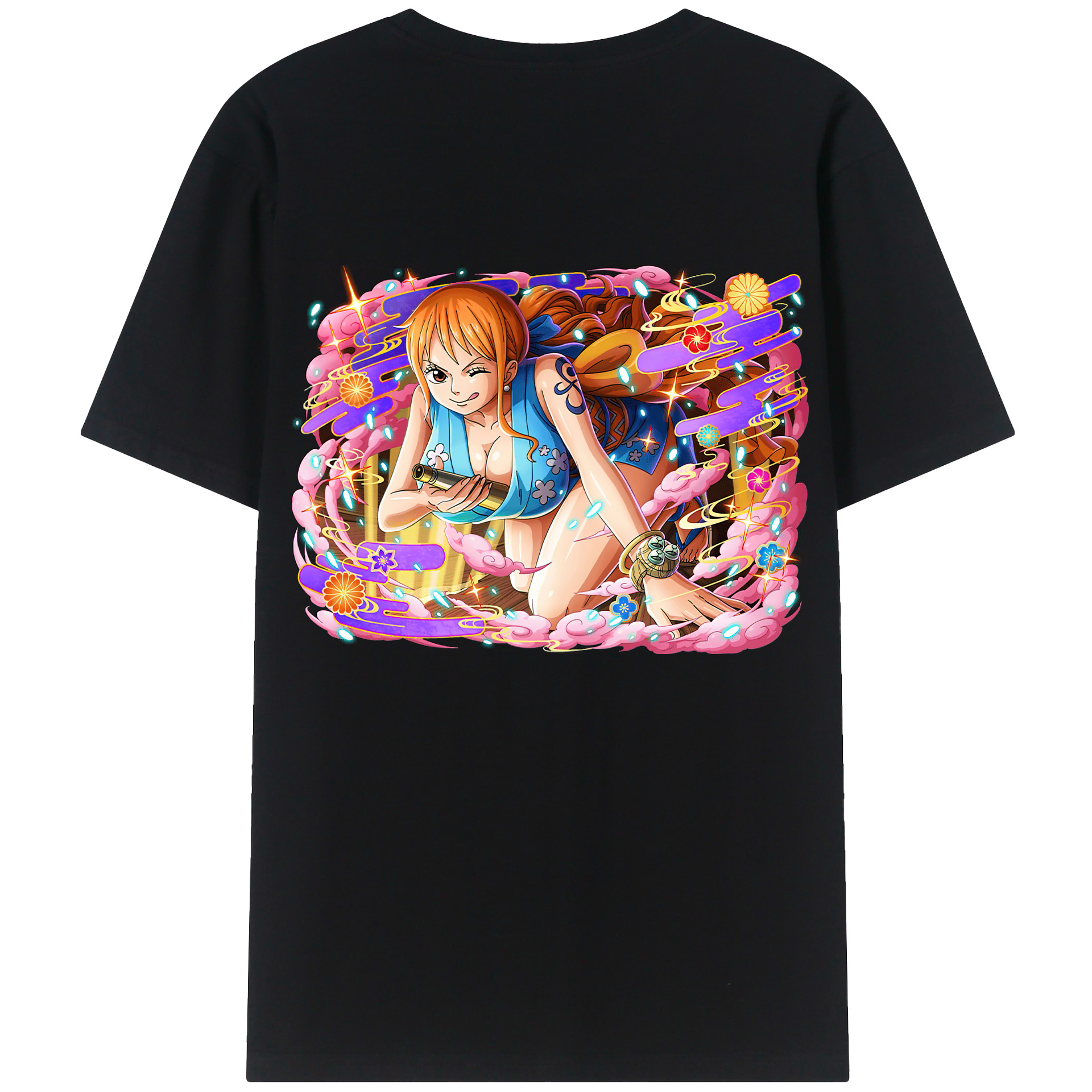 （画像用） ワンピース ナミ ONE PIECE Nami レディース半袖Tシャツ(バックプリント)