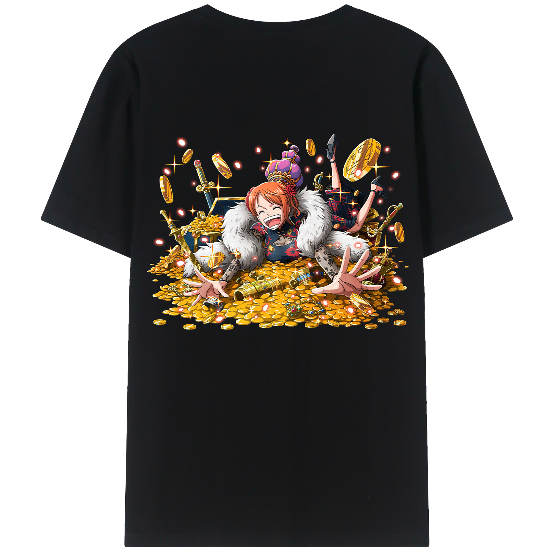（画像用） ワンピース ナミ ONE PIECE Nami レディース半袖Tシャツ(バックプリント)