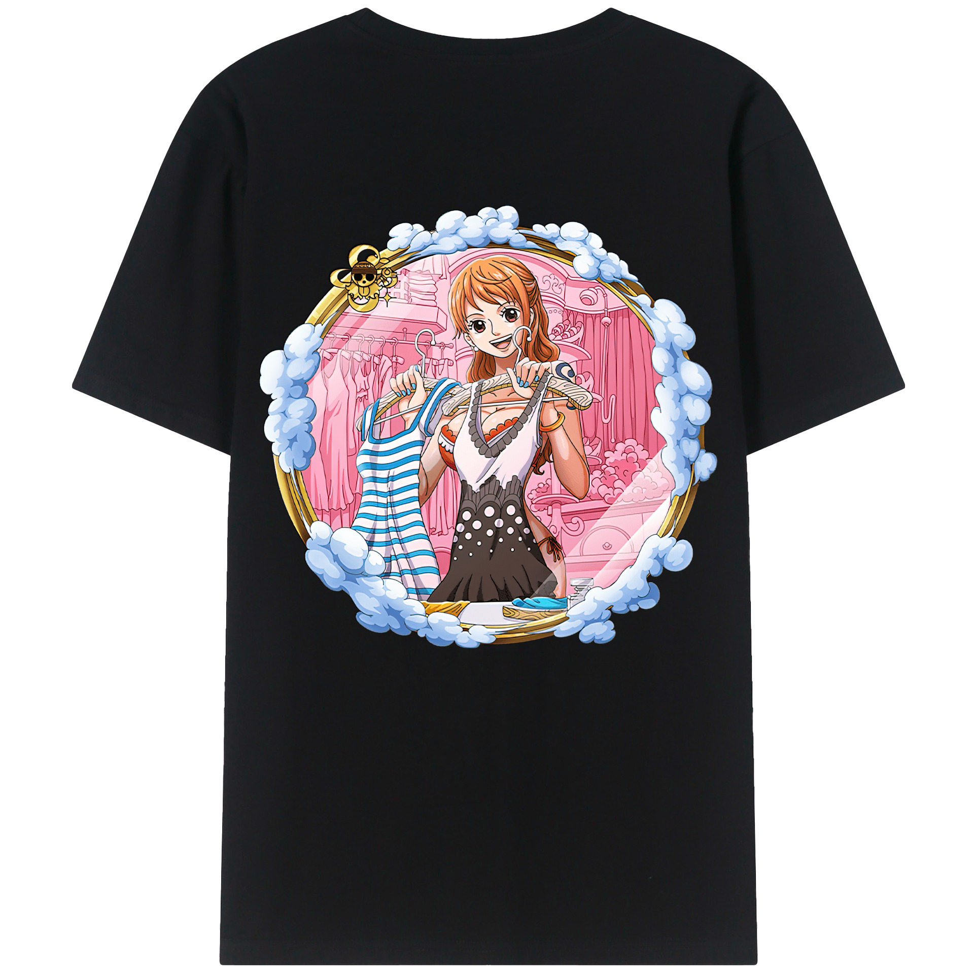 （画像用） ワンピース ナミ ONE PIECE Nami レディース半袖Tシャツ(バックプリント)