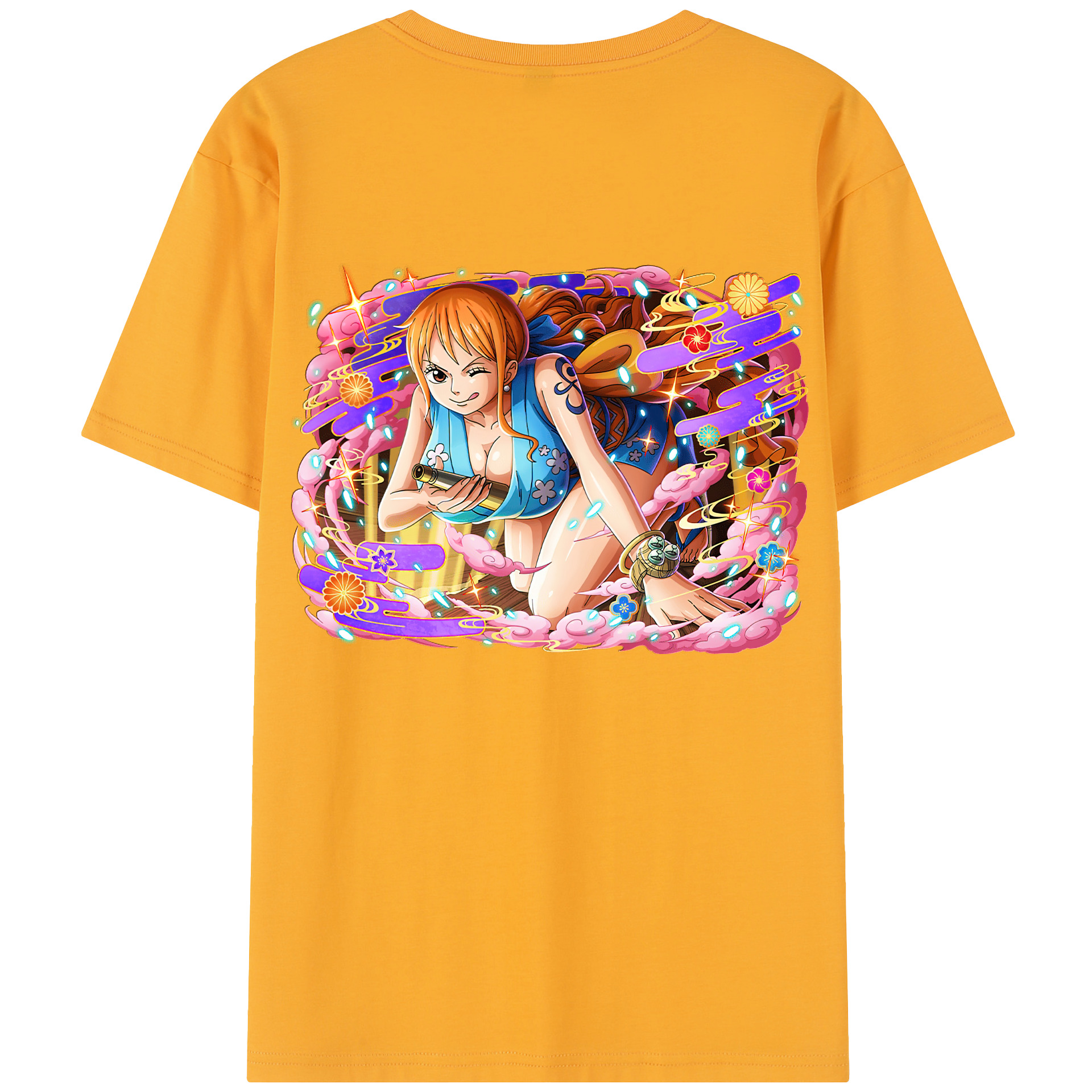 （画像用） ワンピース ナミ ONE PIECE Nami レディース半袖Tシャツ(バックプリント)