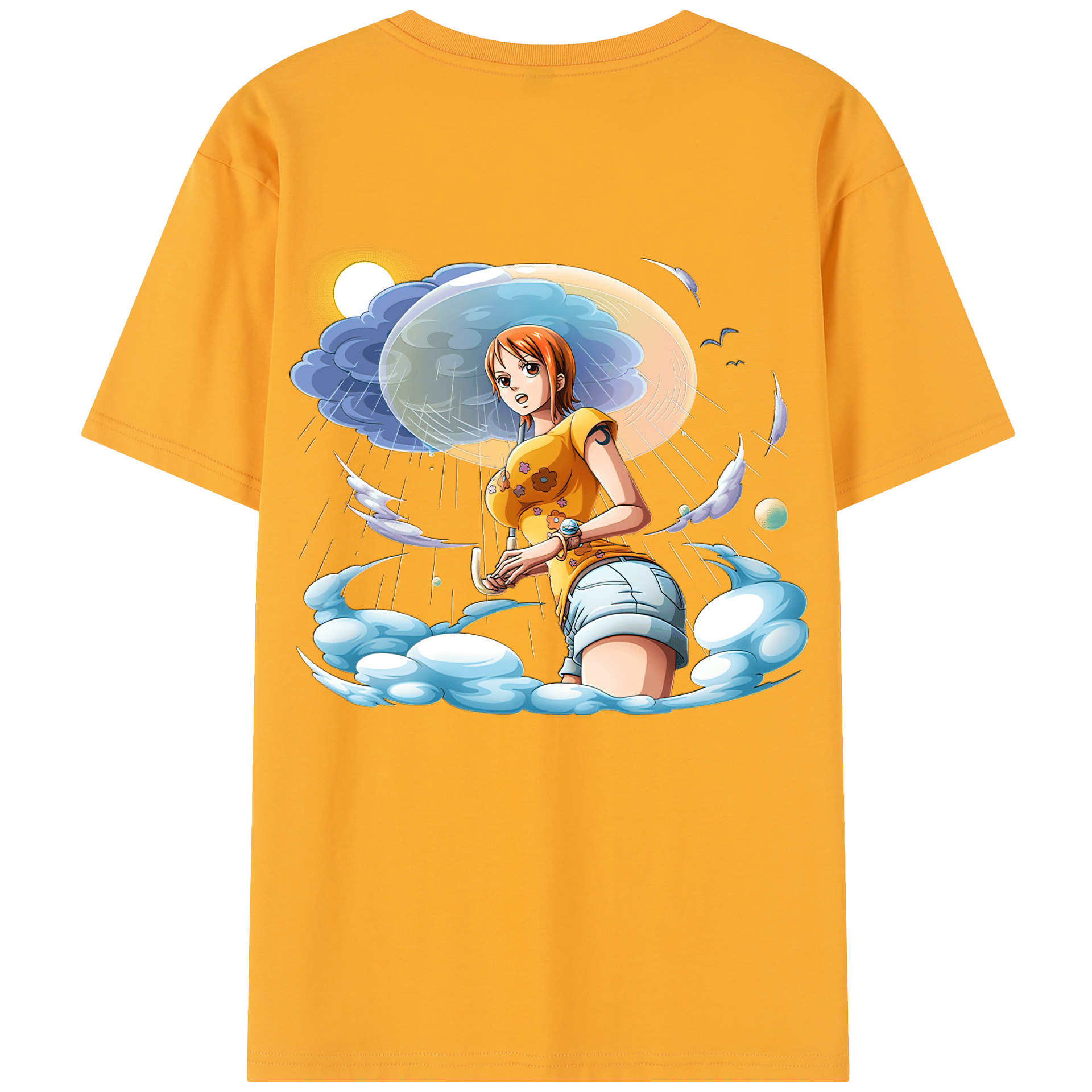 （画像用） ワンピース ナミ ONE PIECE Nami レディース半袖Tシャツ(バックプリント)