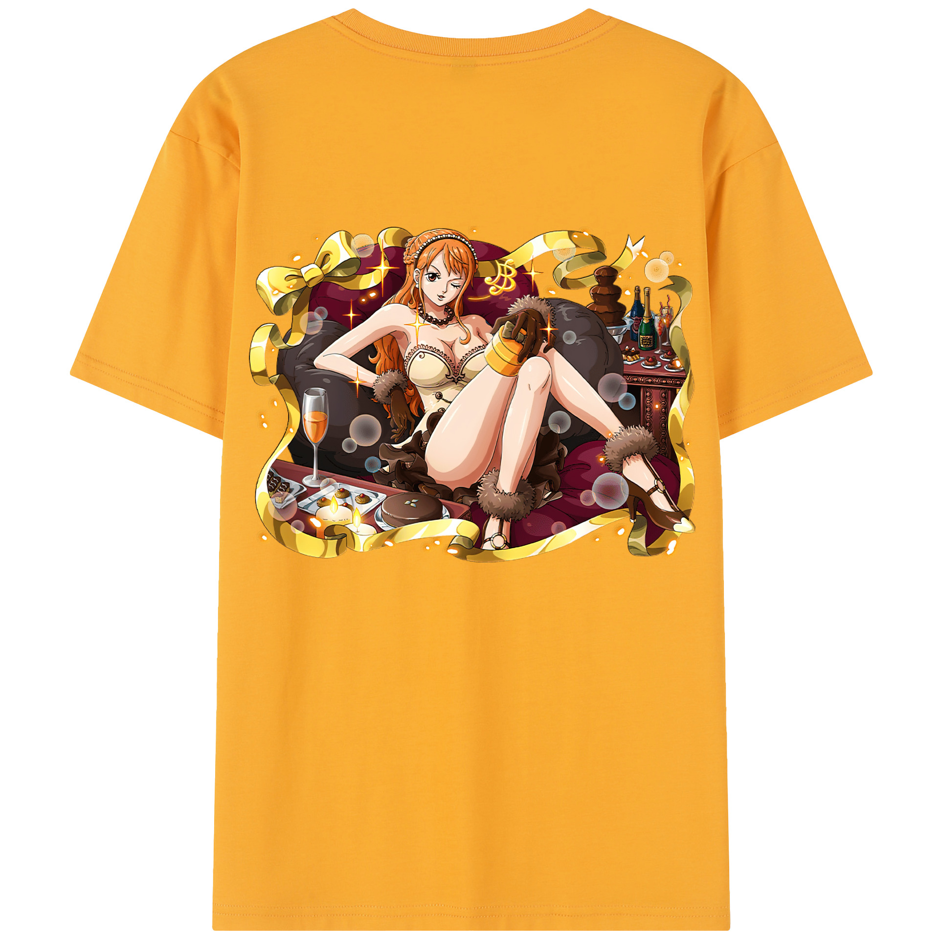（画像用） ワンピース ナミ ONE PIECE Nami レディース半袖Tシャツ(バックプリント)
