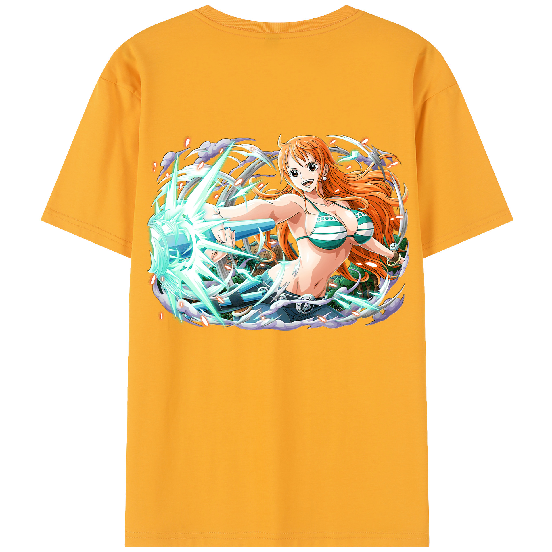 （画像用） ワンピース ナミ ONE PIECE Nami レディース半袖Tシャツ(バックプリント)