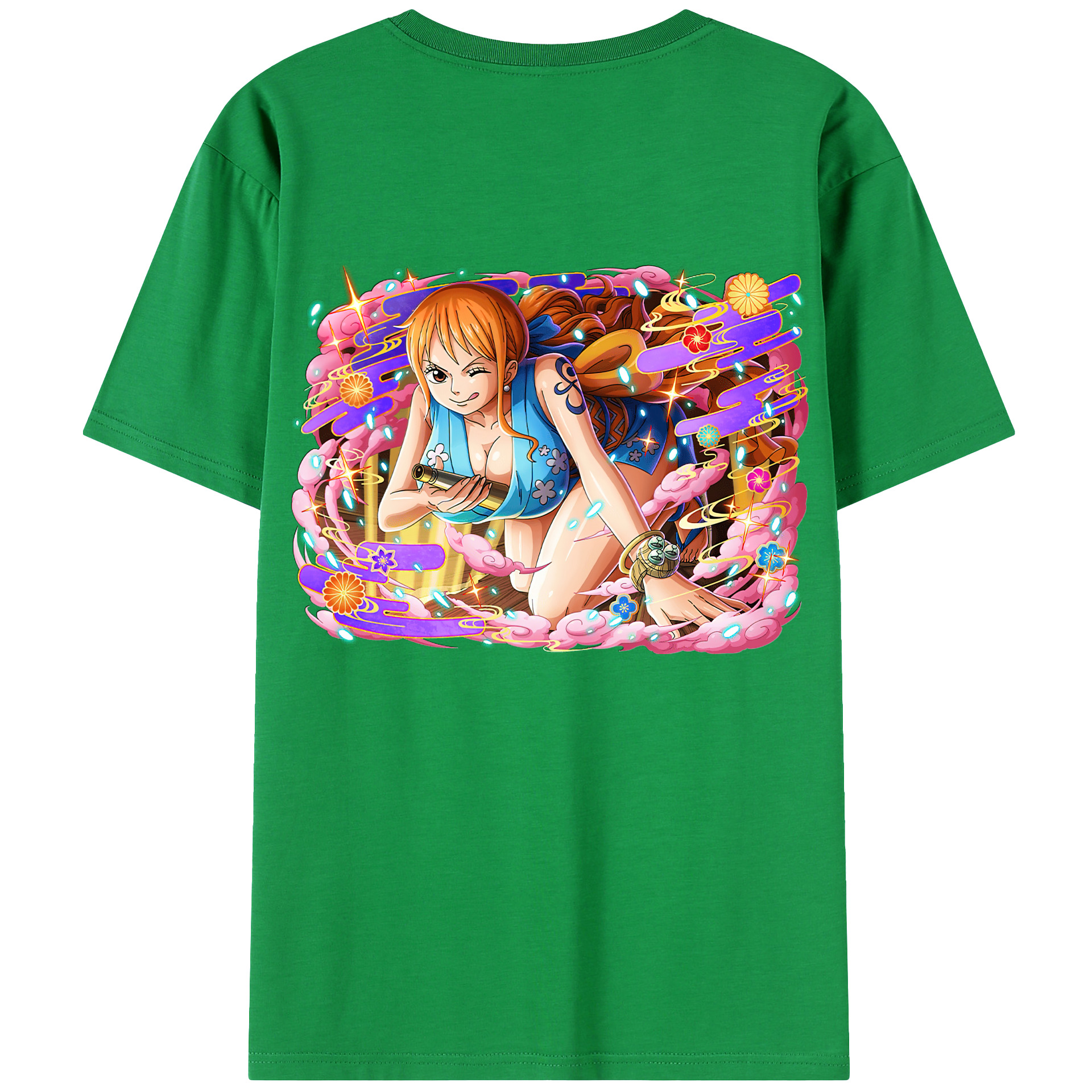 （画像用） ワンピース ナミ ONE PIECE Nami レディース半袖Tシャツ(バックプリント)