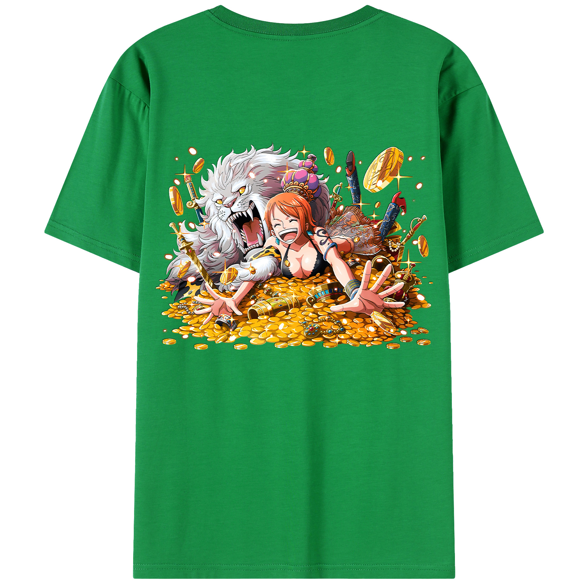 （画像用） ワンピース ナミ ONE PIECE Nami レディース半袖Tシャツ(バックプリント)
