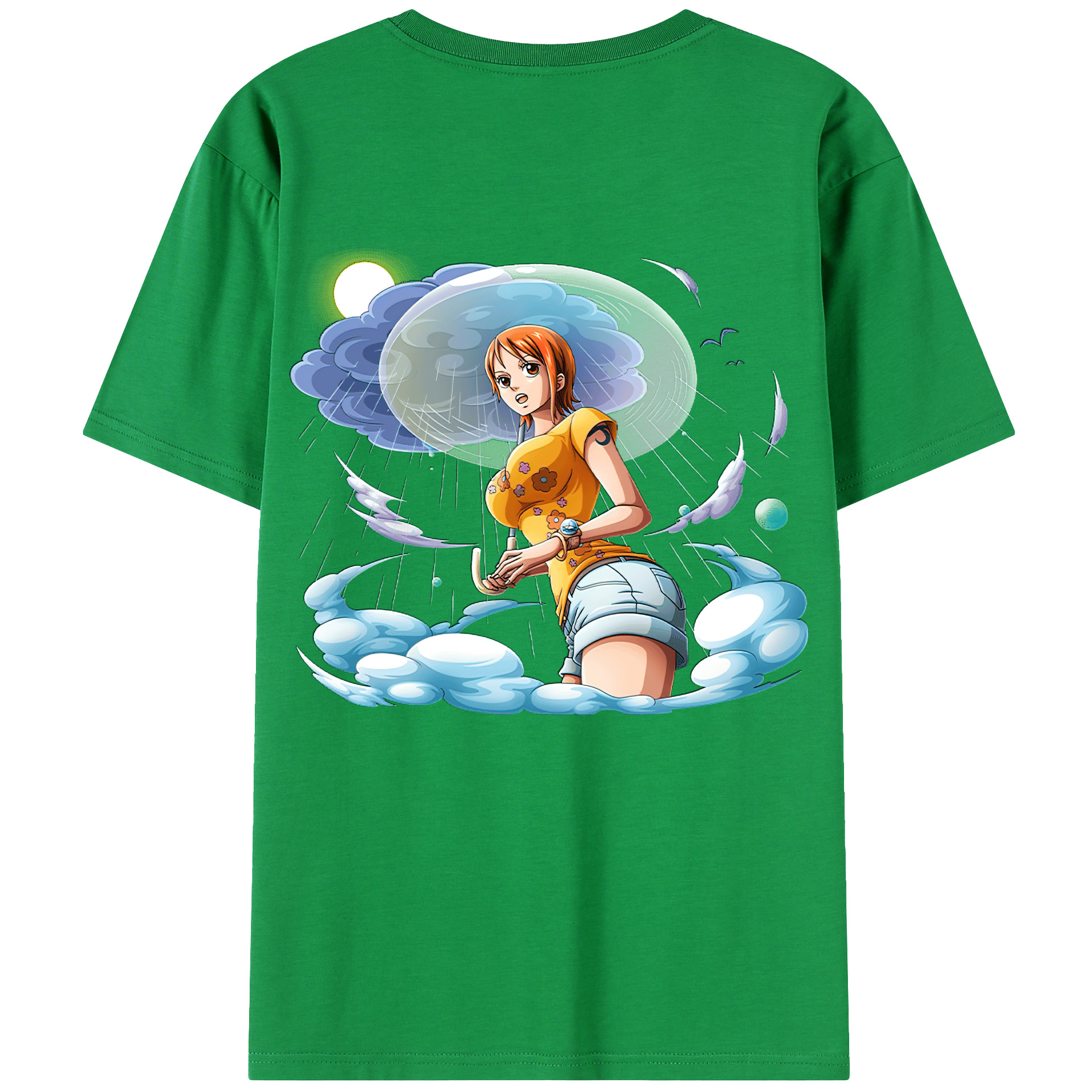 （画像用） ワンピース ナミ ONE PIECE Nami レディース半袖Tシャツ(バックプリント)