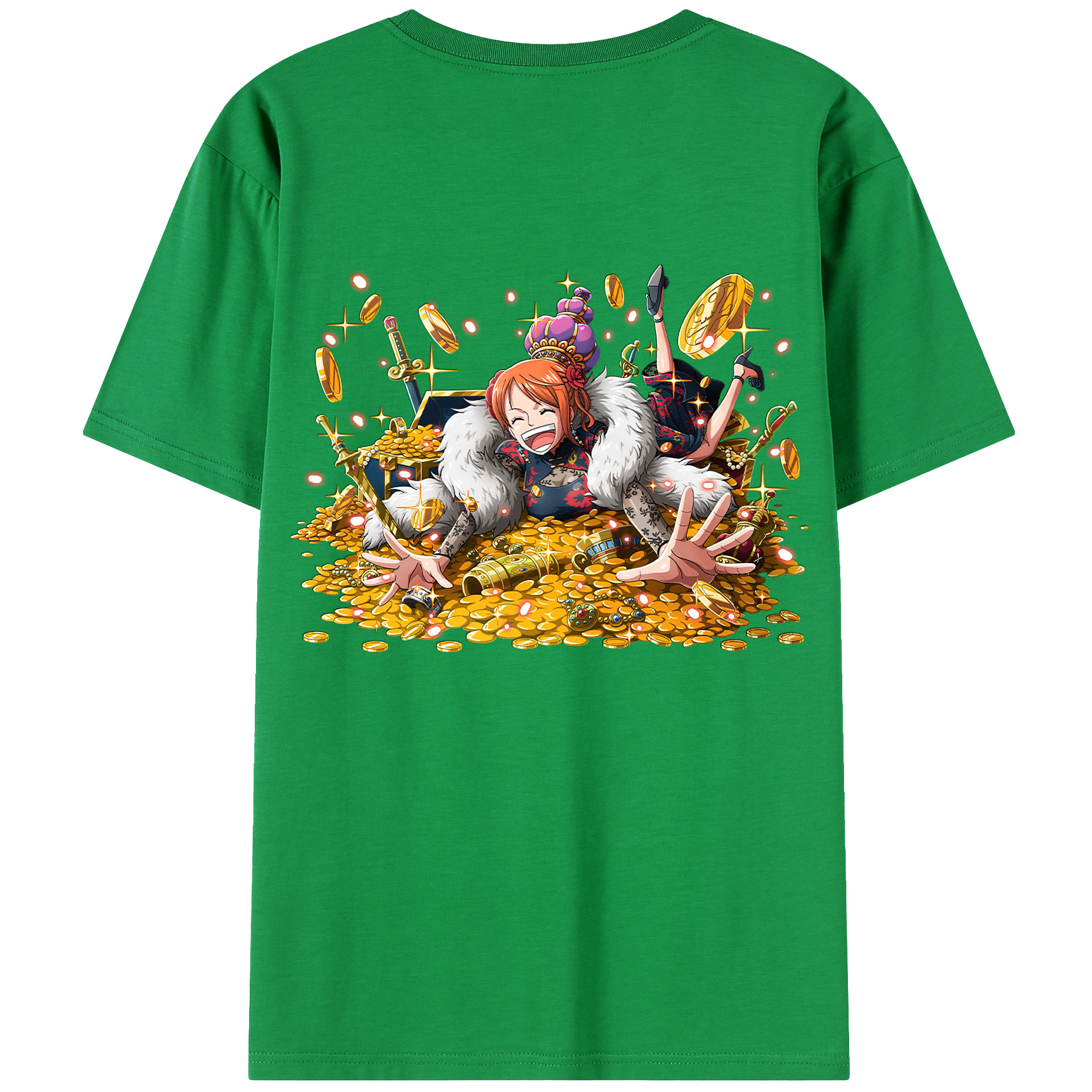 （画像用） ワンピース ナミ ONE PIECE Nami レディース半袖Tシャツ(バックプリント)