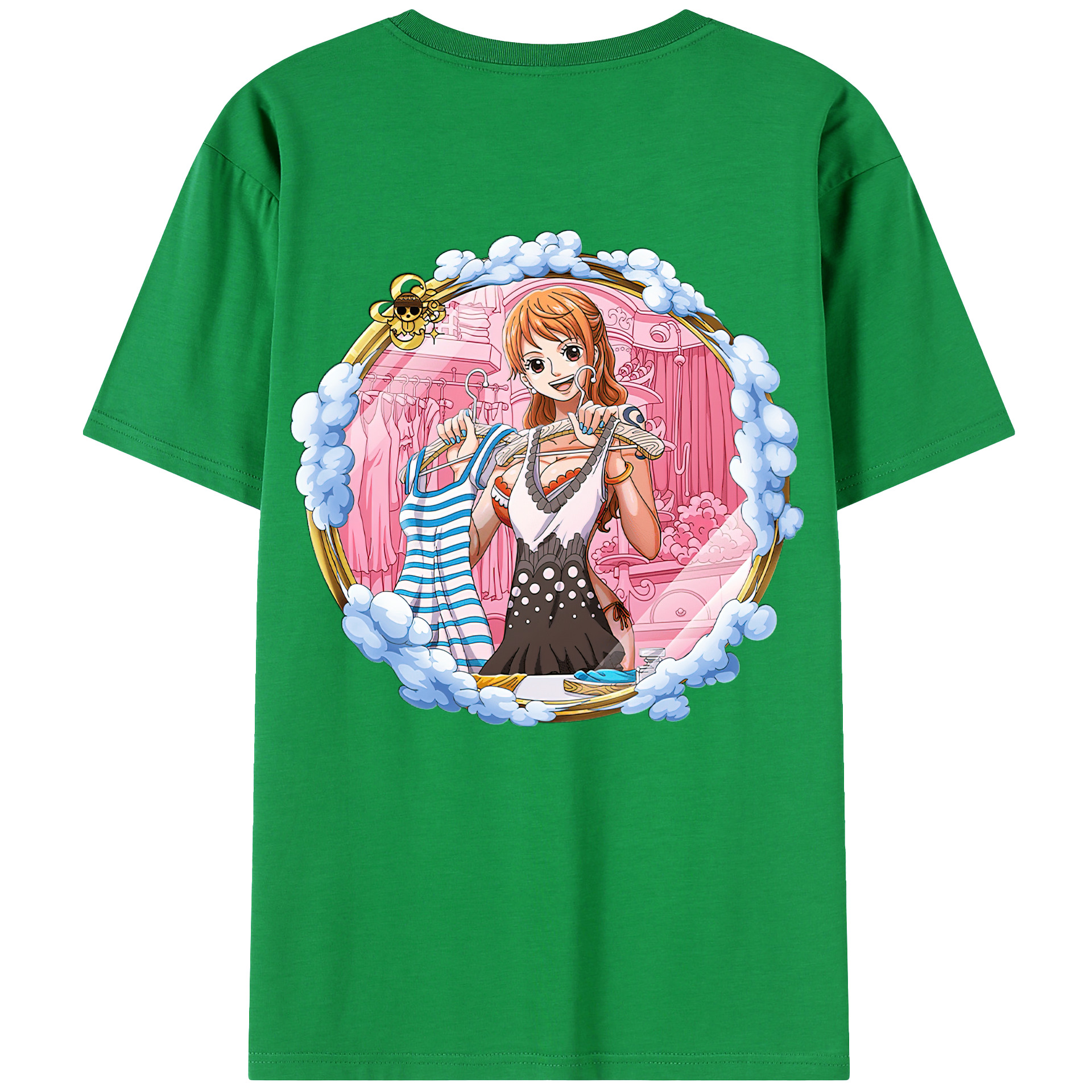 （画像用） ワンピース ナミ ONE PIECE Nami レディース半袖Tシャツ(バックプリント)