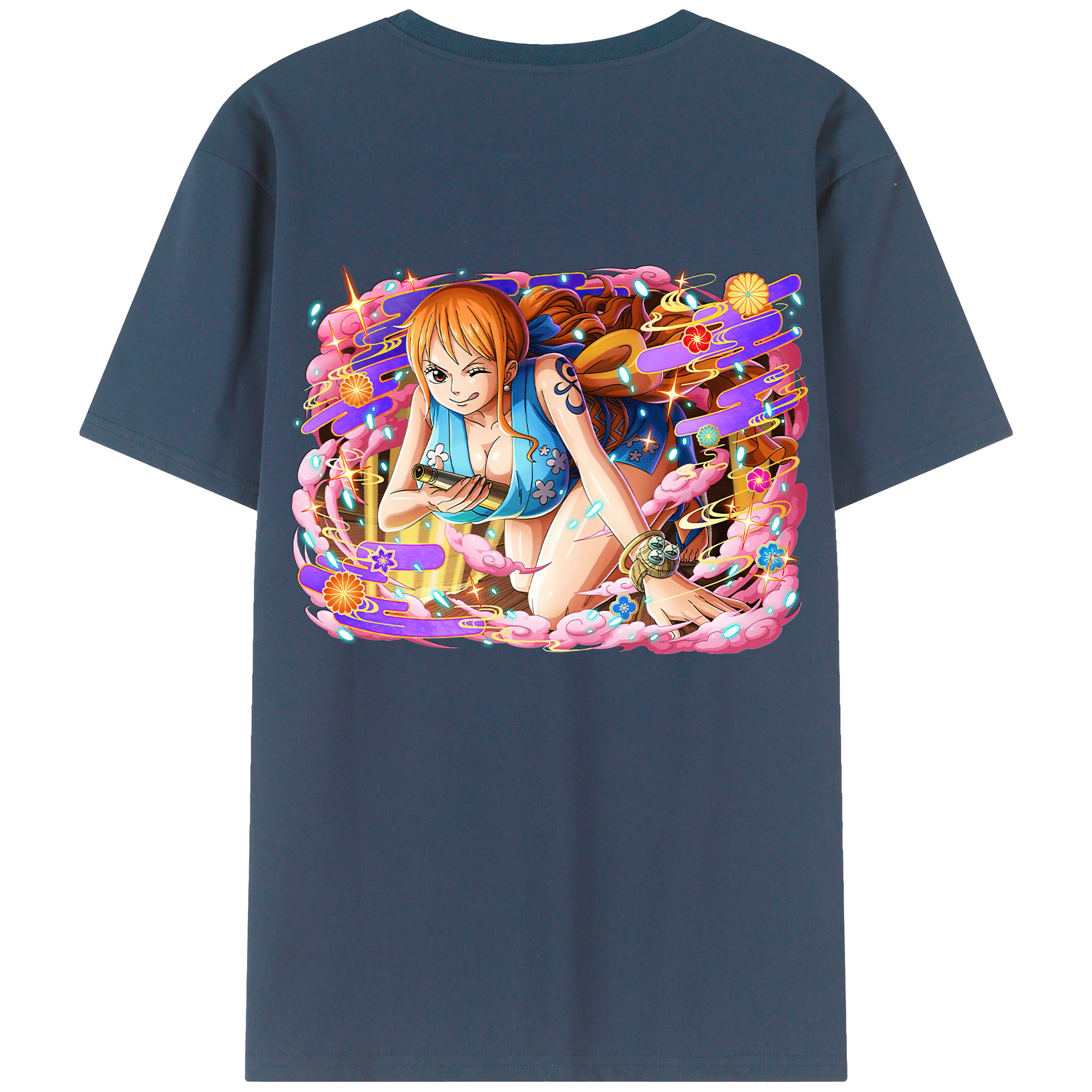 （画像用） ワンピース ナミ ONE PIECE Nami レディース半袖Tシャツ(バックプリント)