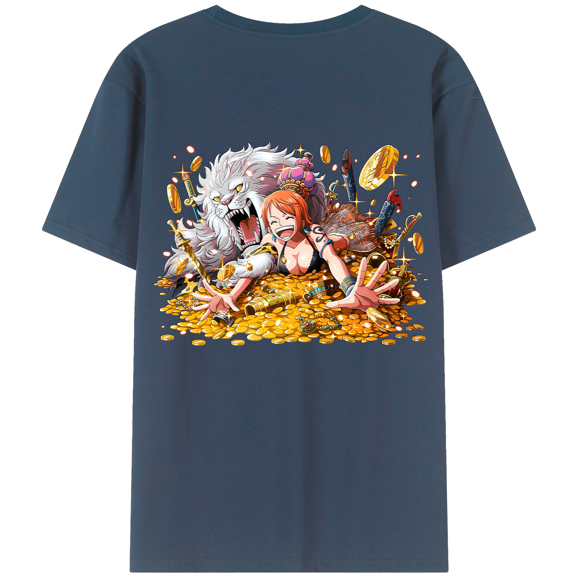 （画像用） ワンピース ナミ ONE PIECE Nami レディース半袖Tシャツ(バックプリント)