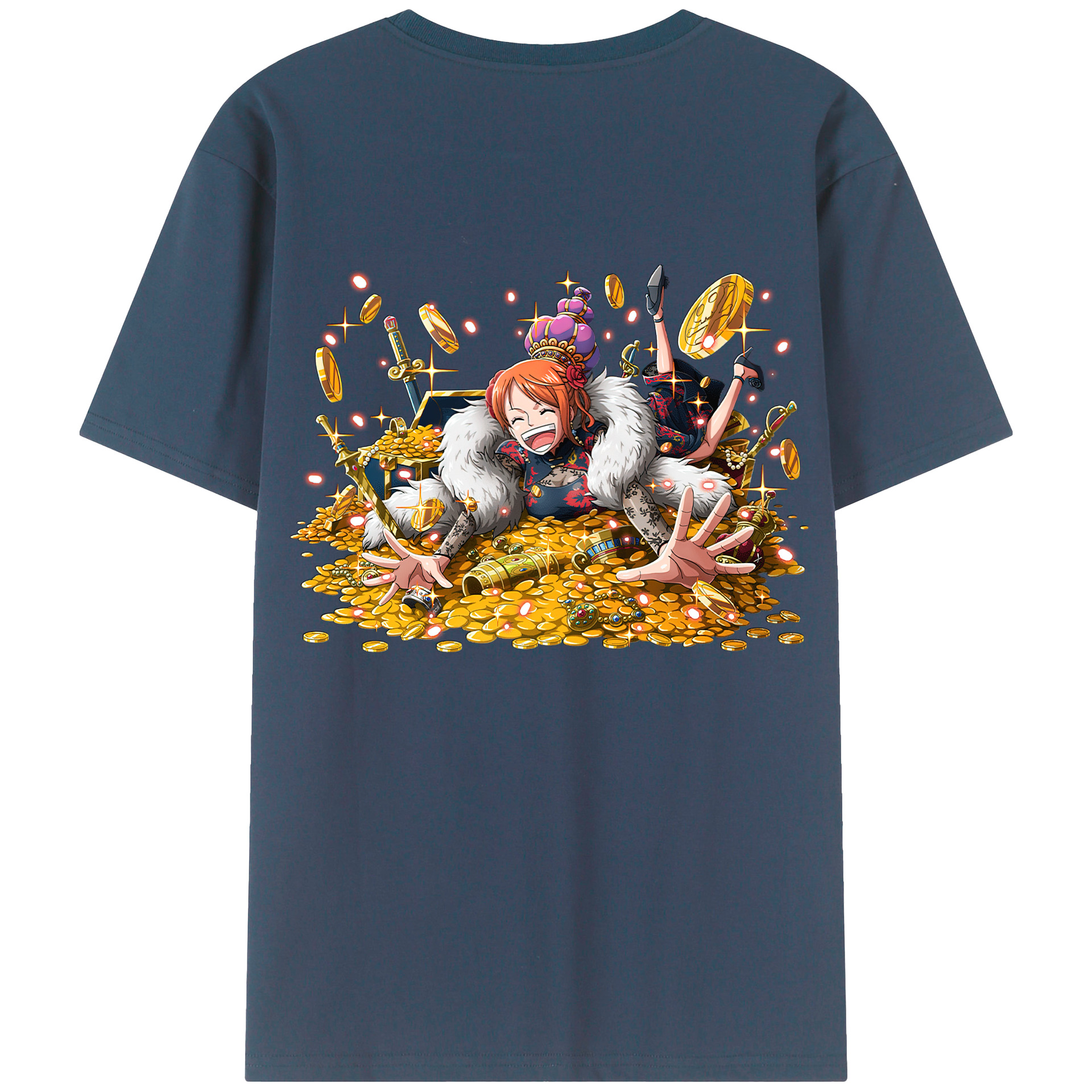（画像用） ワンピース ナミ ONE PIECE Nami レディース半袖Tシャツ(バックプリント)