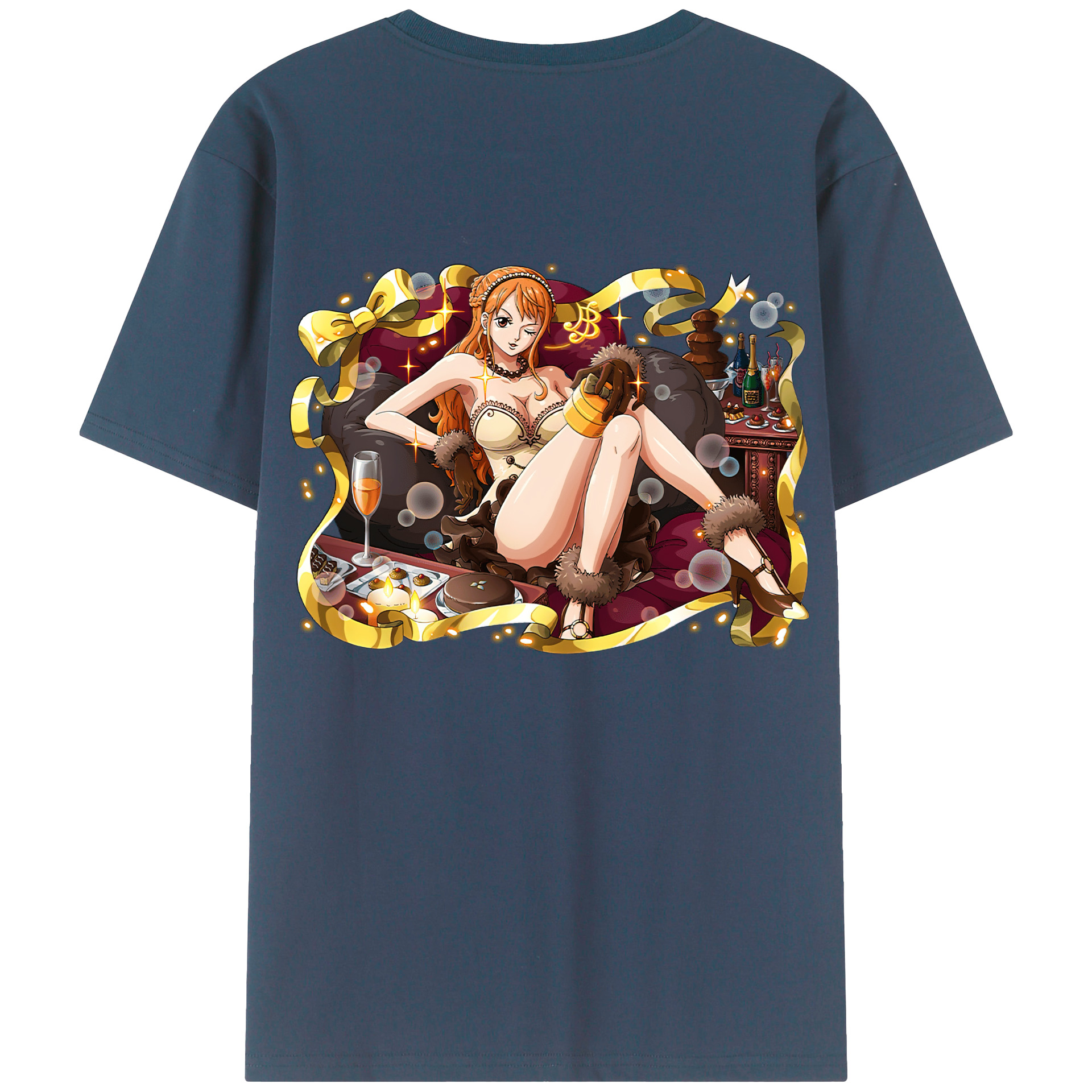 （画像用） ワンピース ナミ ONE PIECE Nami レディース半袖Tシャツ(バックプリント)