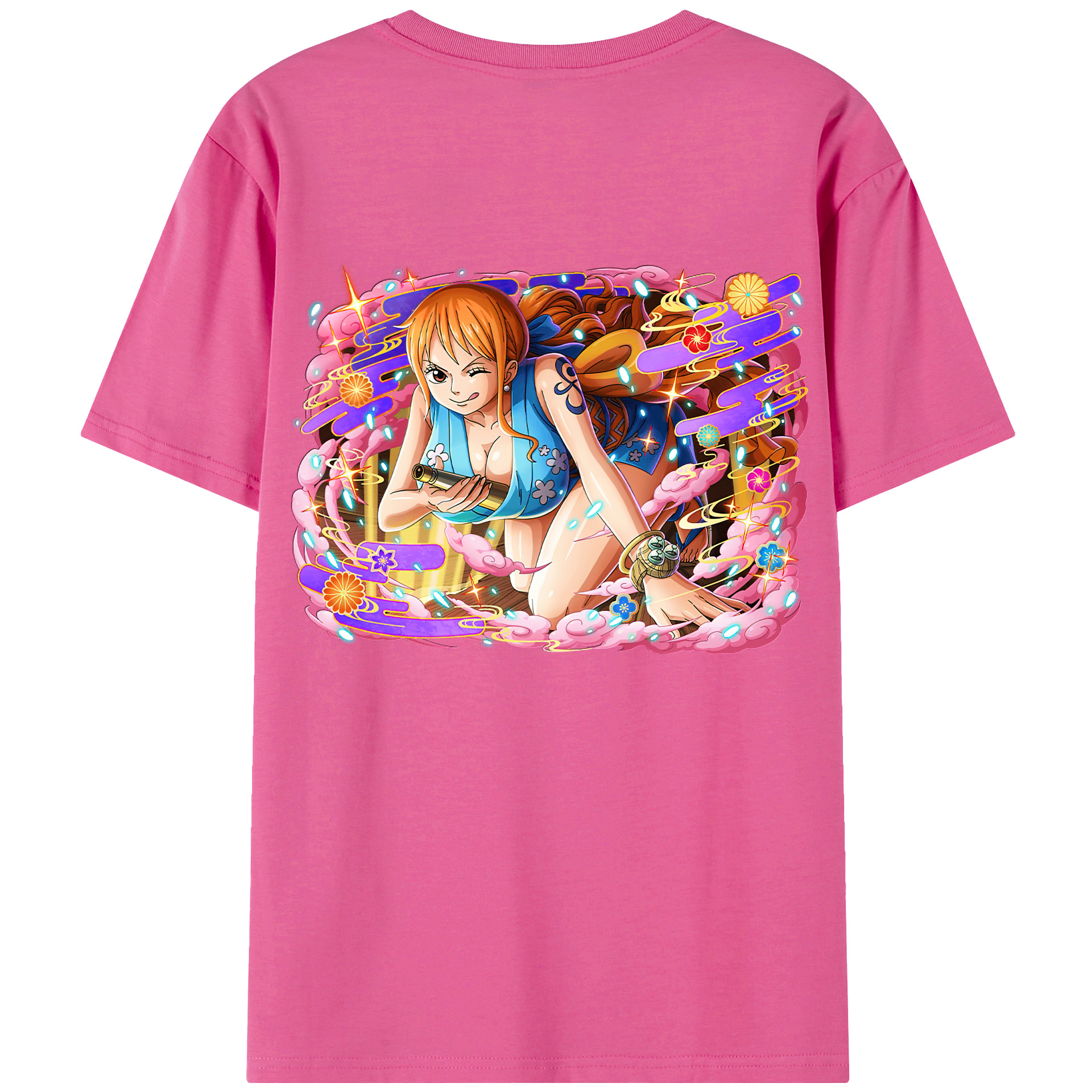 （画像用） ワンピース ナミ ONE PIECE Nami レディース半袖Tシャツ(バックプリント)