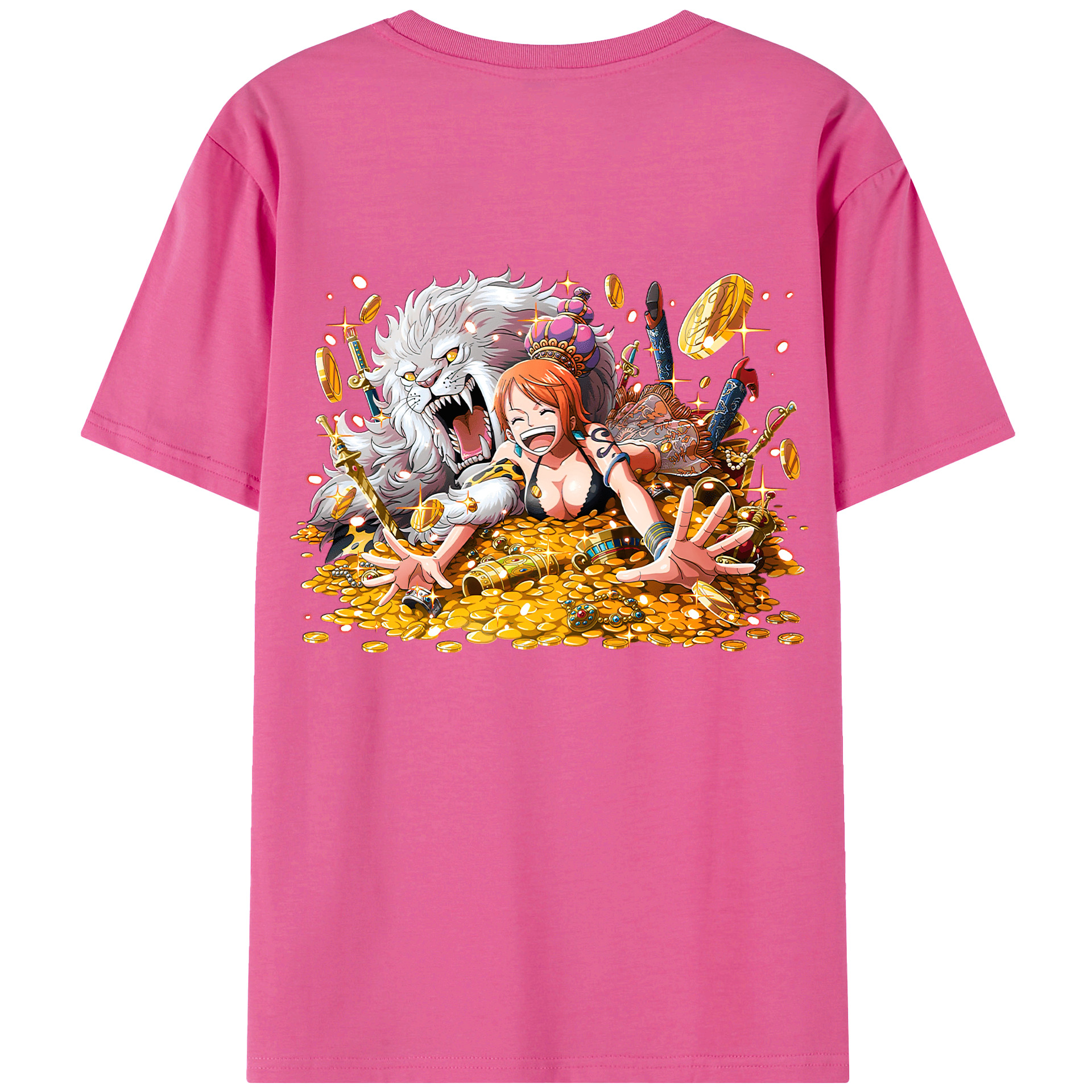（画像用） ワンピース ナミ ONE PIECE Nami レディース半袖Tシャツ(バックプリント)