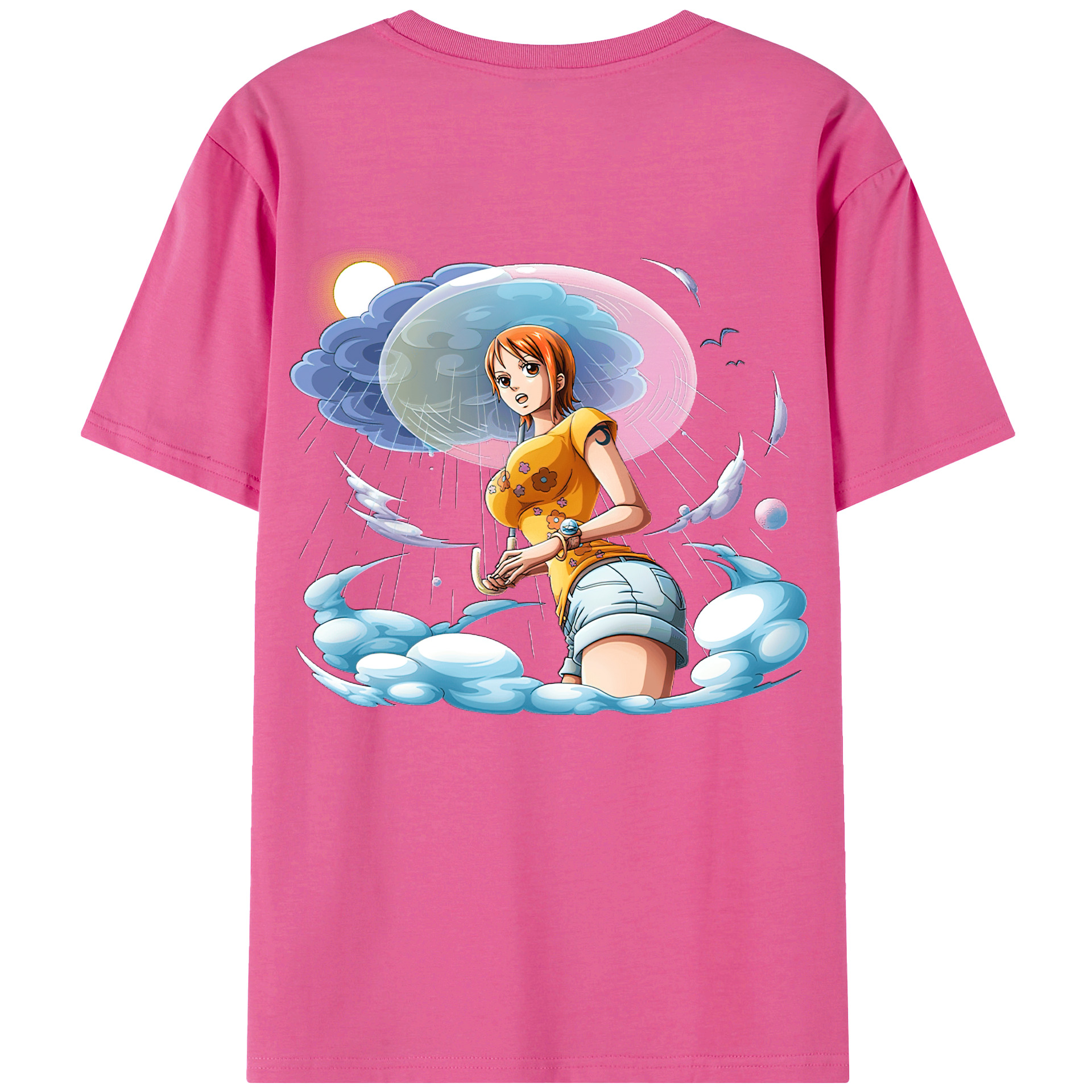 （画像用） ワンピース ナミ ONE PIECE Nami レディース半袖Tシャツ(バックプリント)