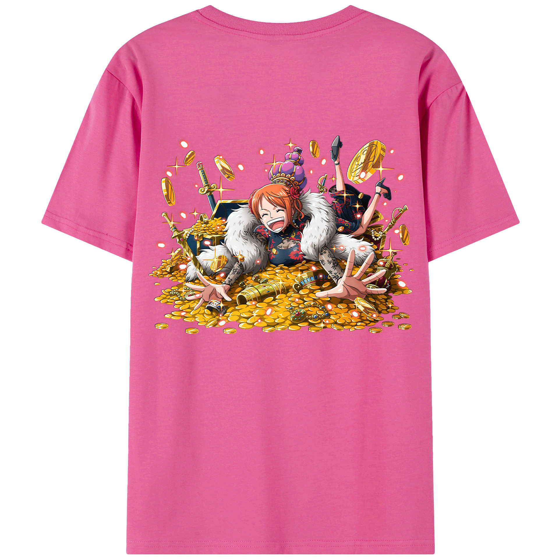 （画像用） ワンピース ナミ ONE PIECE Nami レディース半袖Tシャツ(バックプリント)