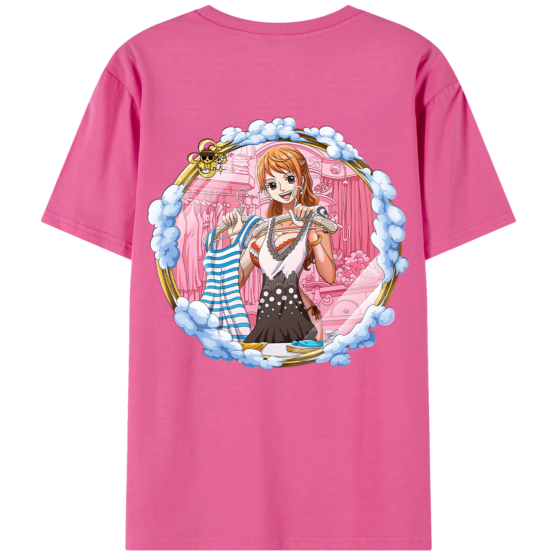 （画像用） ワンピース ナミ ONE PIECE Nami レディース半袖Tシャツ(バックプリント)