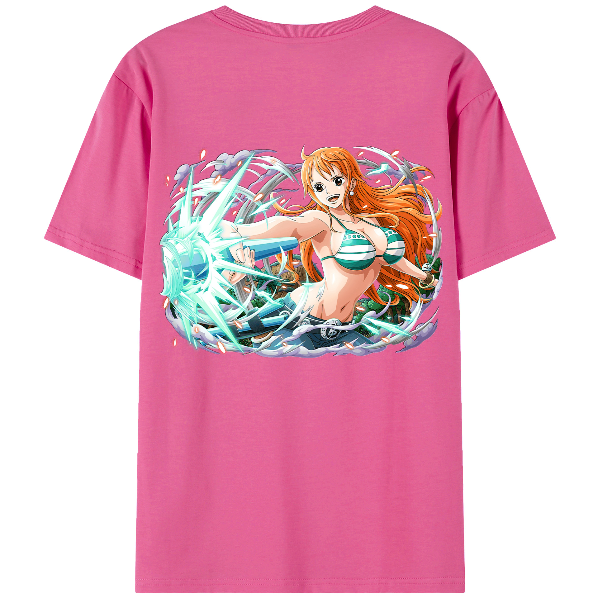 （画像用） ワンピース ナミ ONE PIECE Nami レディース半袖Tシャツ(バックプリント)
