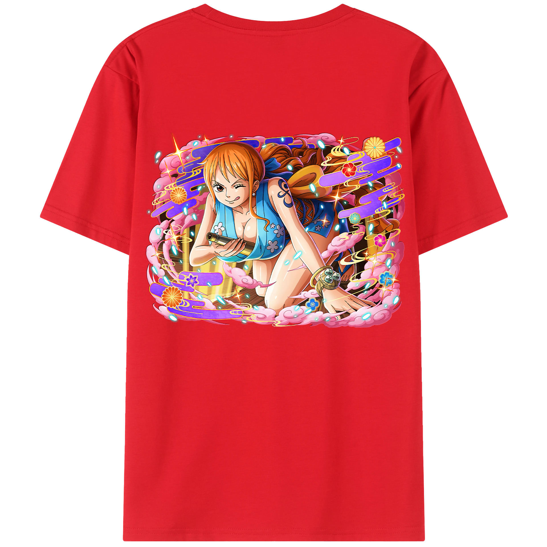 （画像用） ワンピース ナミ ONE PIECE Nami レディース半袖Tシャツ(バックプリント)