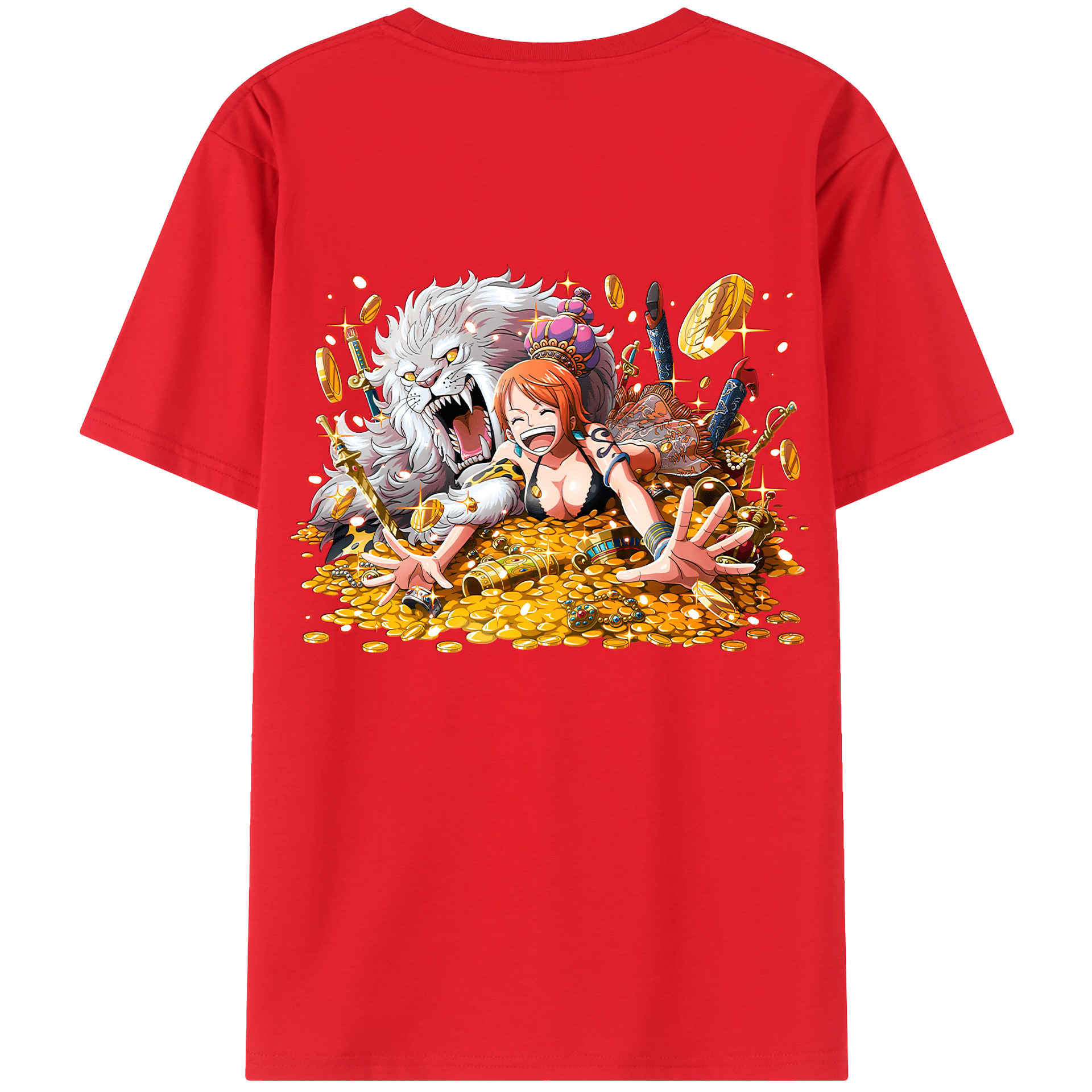 （画像用） ワンピース ナミ ONE PIECE Nami レディース半袖Tシャツ(バックプリント)