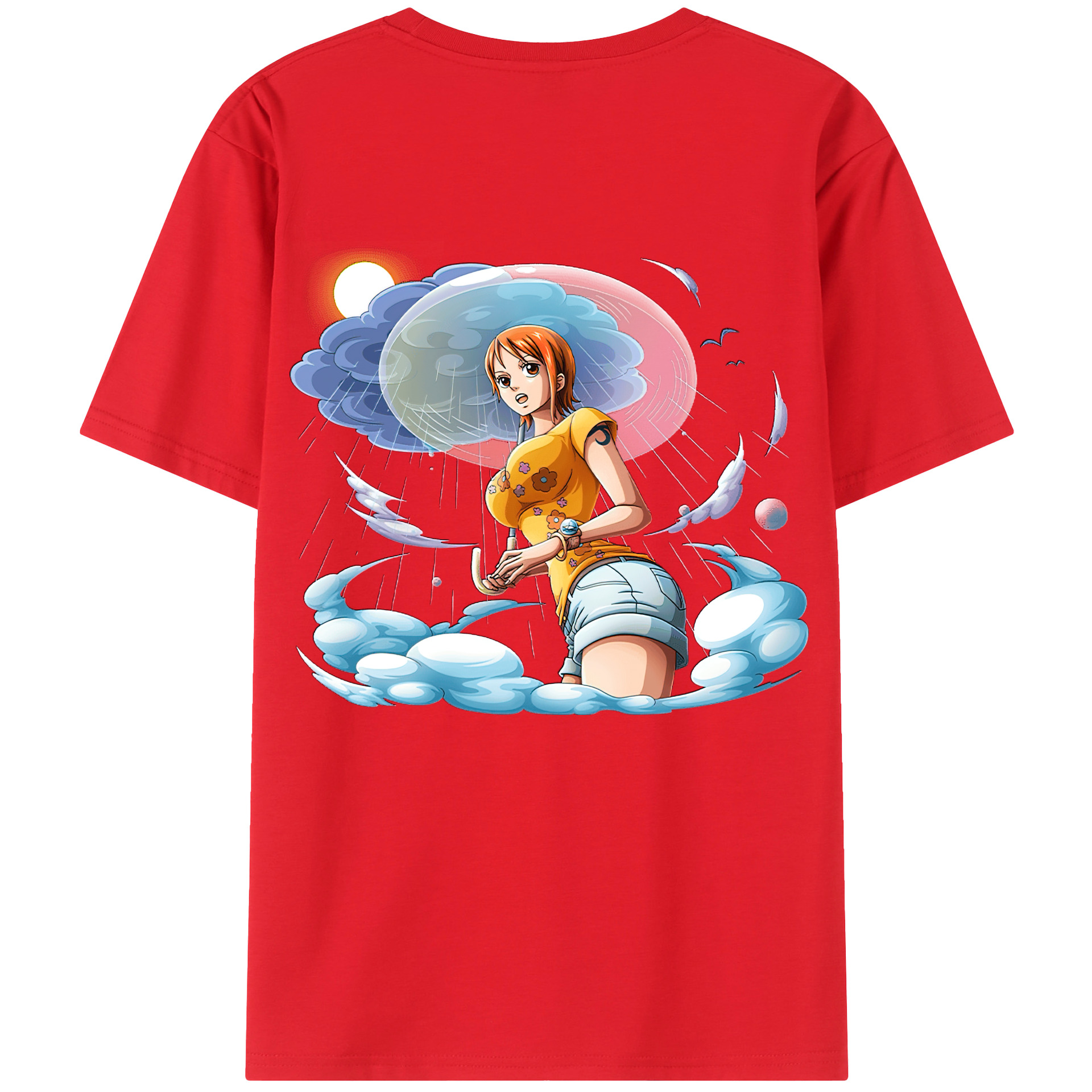（画像用） ワンピース ナミ ONE PIECE Nami レディース半袖Tシャツ(バックプリント)