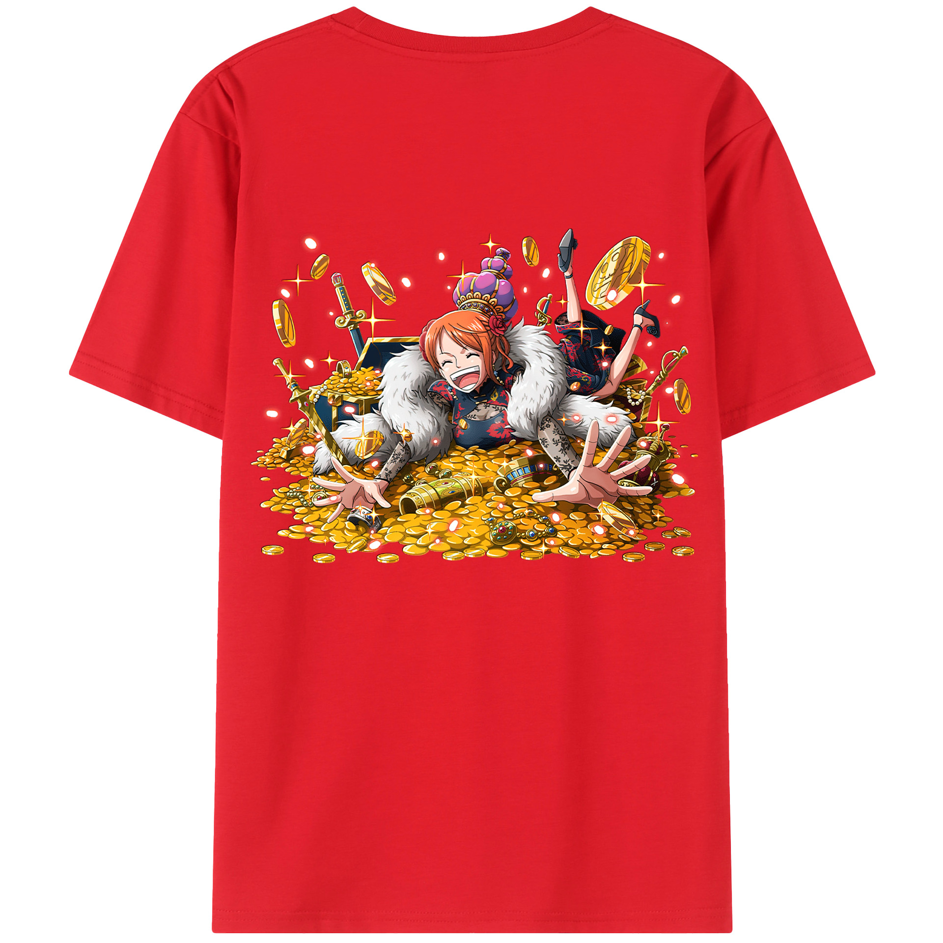（画像用） ワンピース ナミ ONE PIECE Nami レディース半袖Tシャツ(バックプリント)