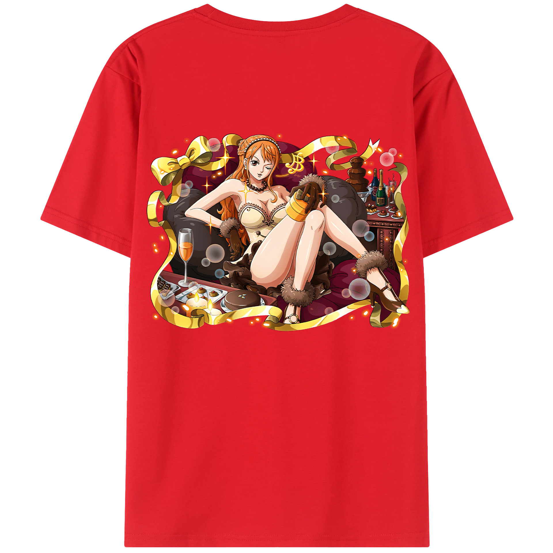 （画像用） ワンピース ナミ ONE PIECE Nami レディース半袖Tシャツ(バックプリント)