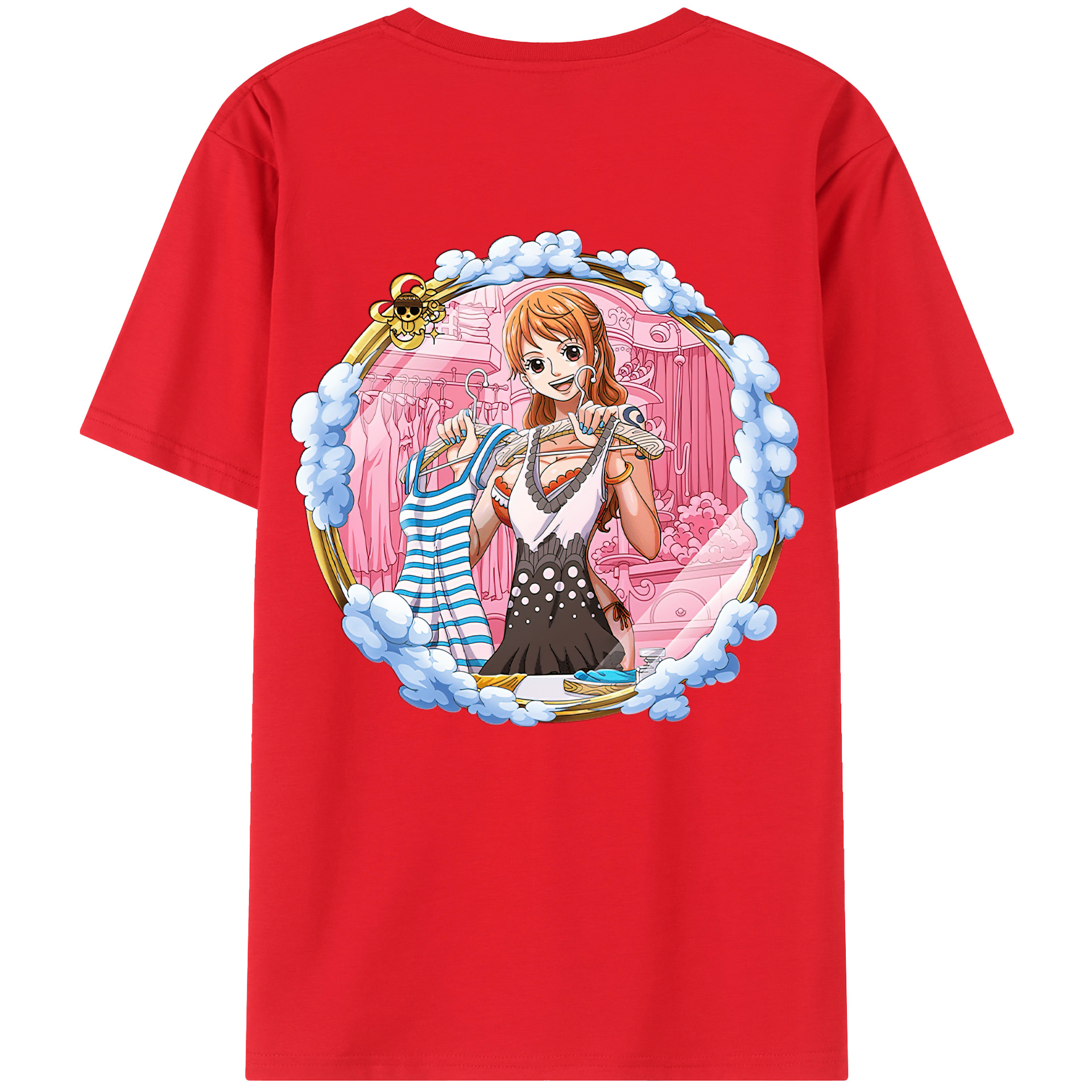 （画像用） ワンピース ナミ ONE PIECE Nami レディース半袖Tシャツ(バックプリント)