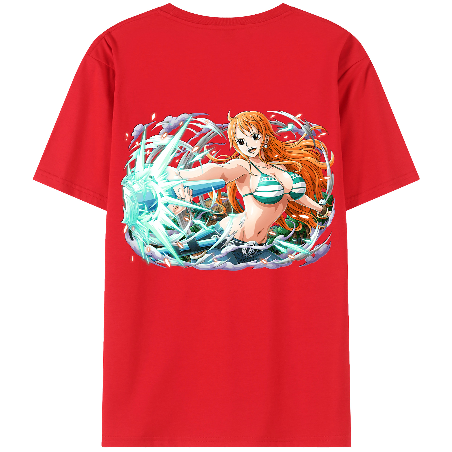 （画像用） ワンピース ナミ ONE PIECE Nami レディース半袖Tシャツ(バックプリント)