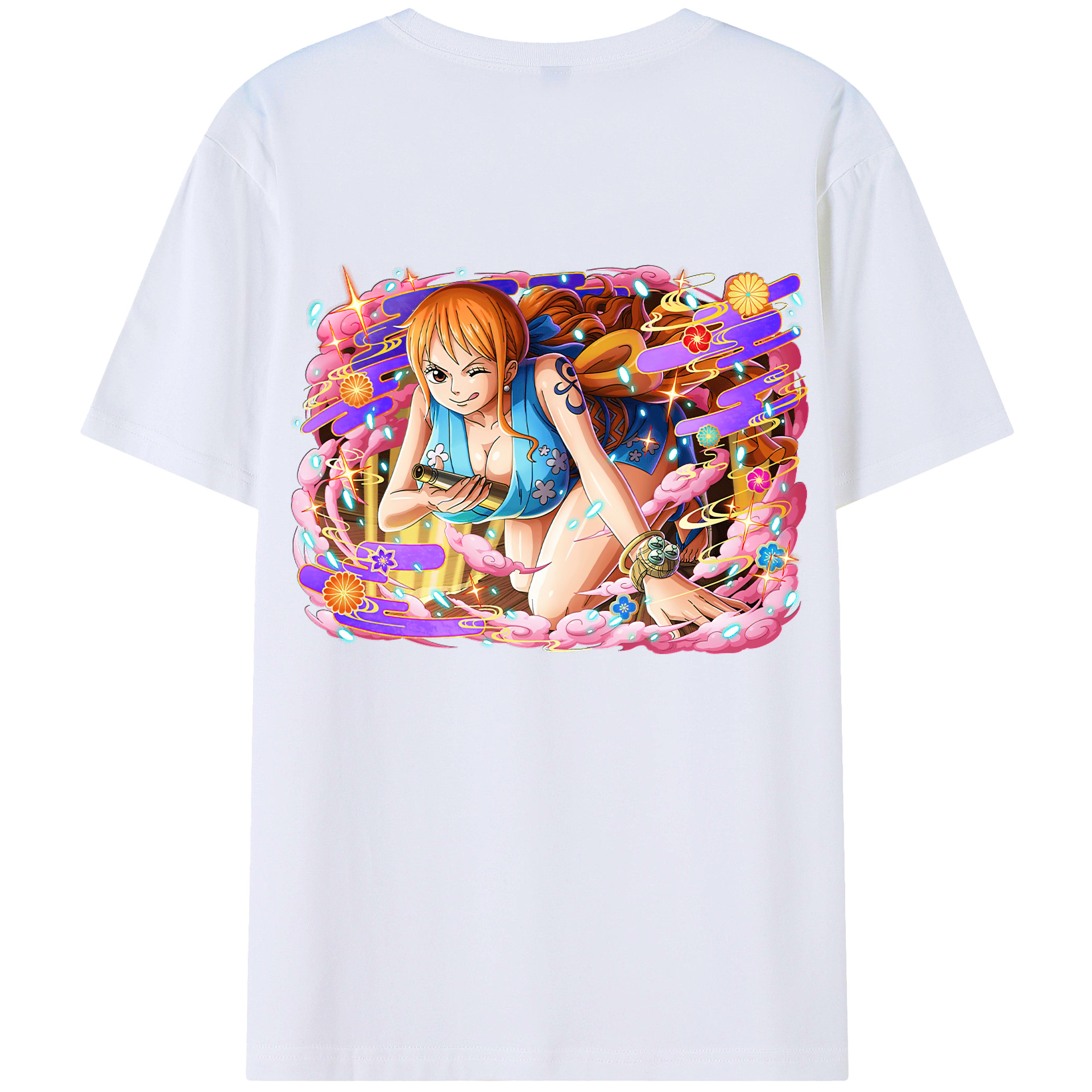 （画像用） ワンピース ナミ ONE PIECE Nami レディース半袖Tシャツ(バックプリント)