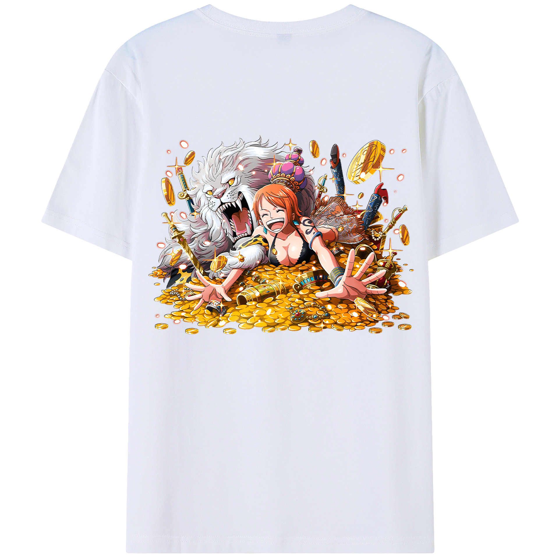 （画像用） ワンピース ナミ ONE PIECE Nami レディース半袖Tシャツ(バックプリント)