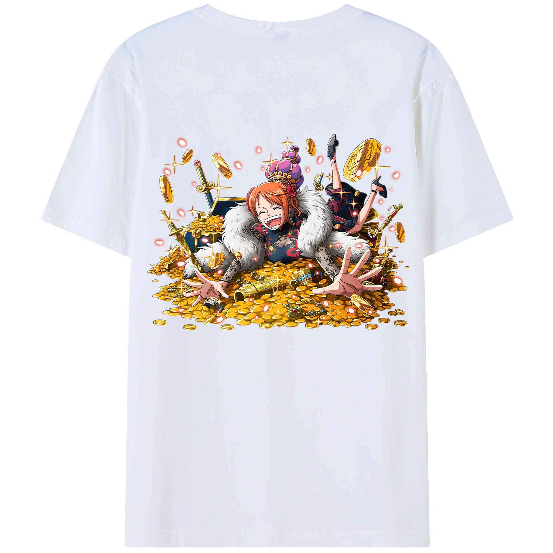 （画像用） ワンピース ナミ ONE PIECE Nami レディース半袖Tシャツ(バックプリント)