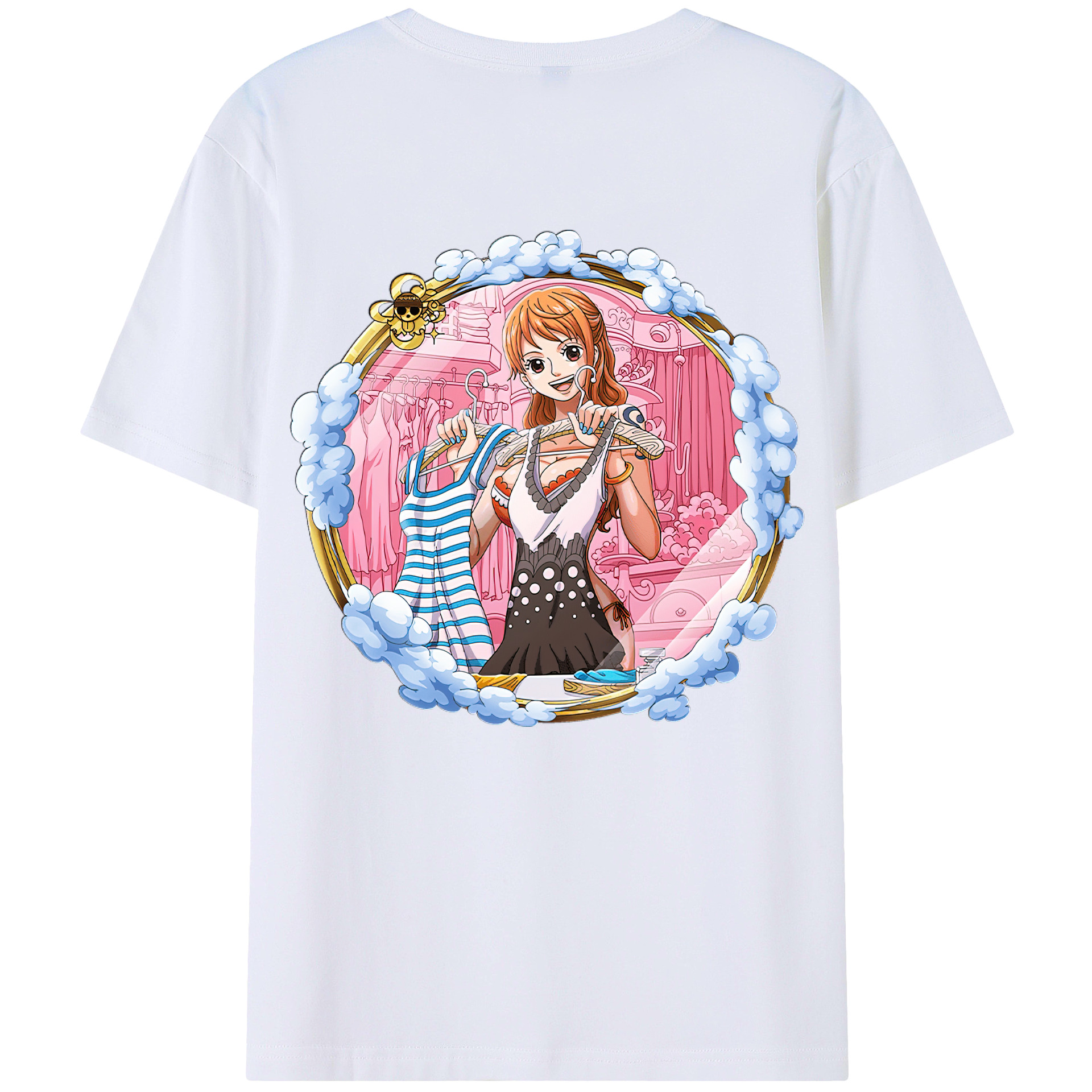 （画像用） ワンピース ナミ ONE PIECE Nami レディース半袖Tシャツ(バックプリント)