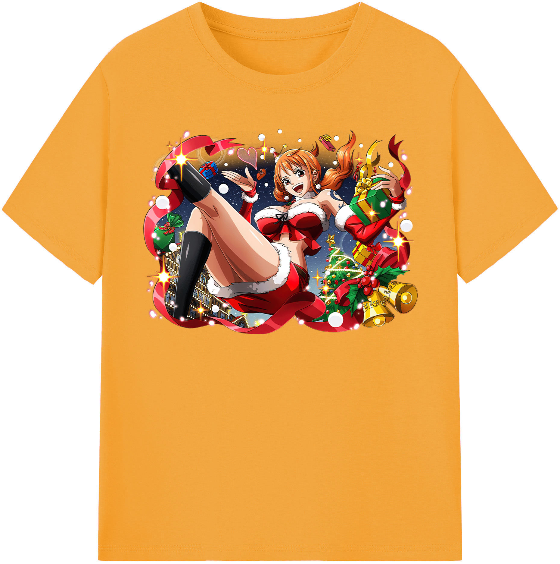 （画像用） ワンピース ナミ ONE PIECE Nami レディースカジュアルプリントTシャツ（綿100％）