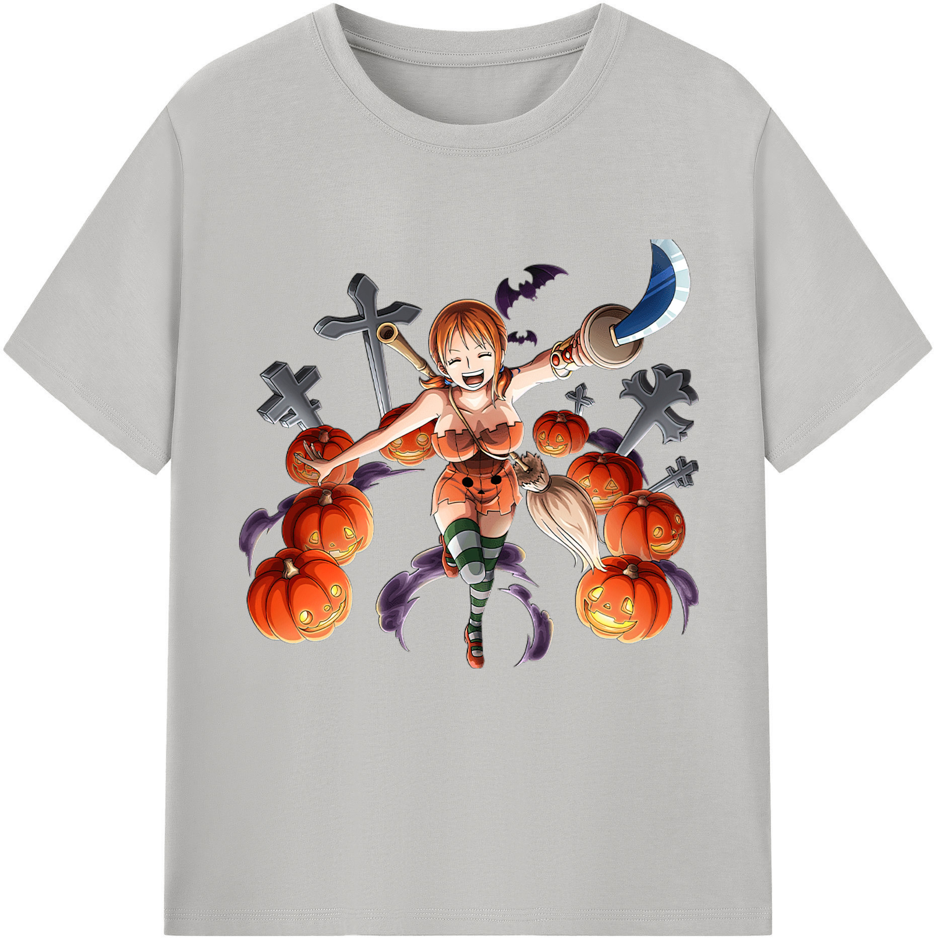 ワンピース ナミ ONE PIECE Nami レディースカジュアルプリントTシャツ（綿100％）