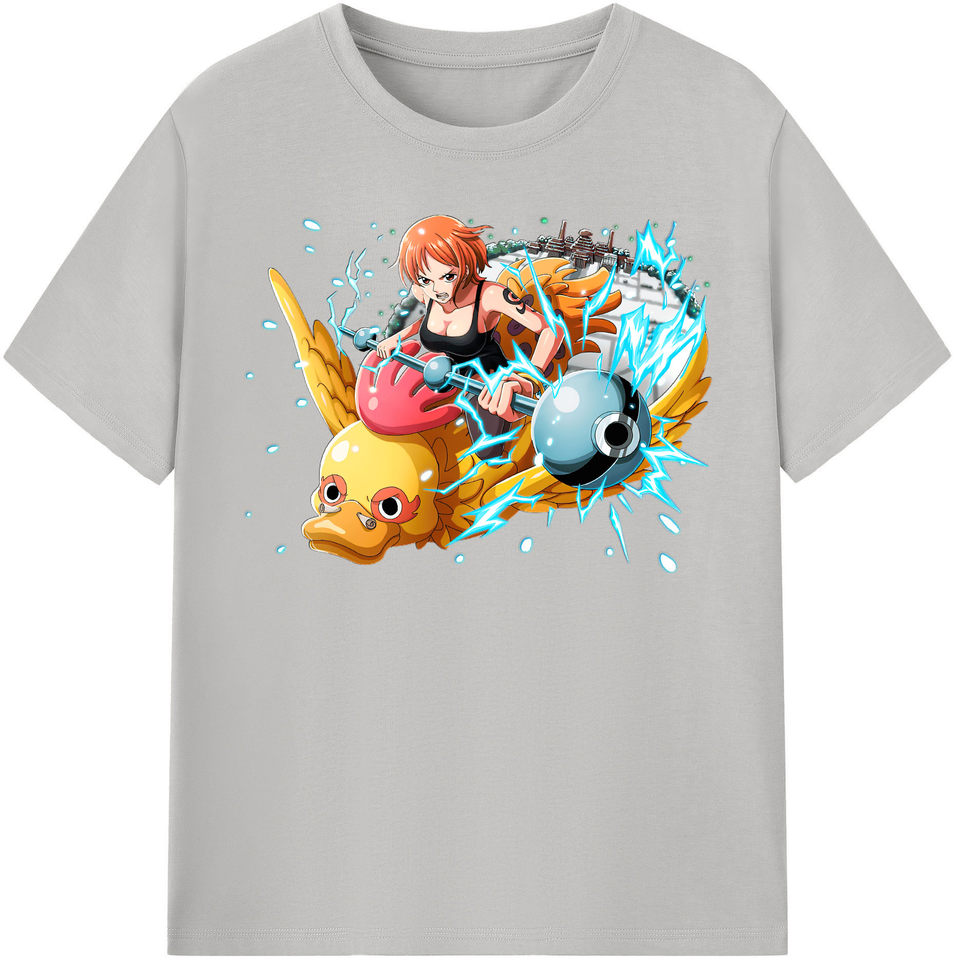 （画像用） ワンピース ナミ ONE PIECE Nami レディースカジュアルプリントTシャツ（綿100％）