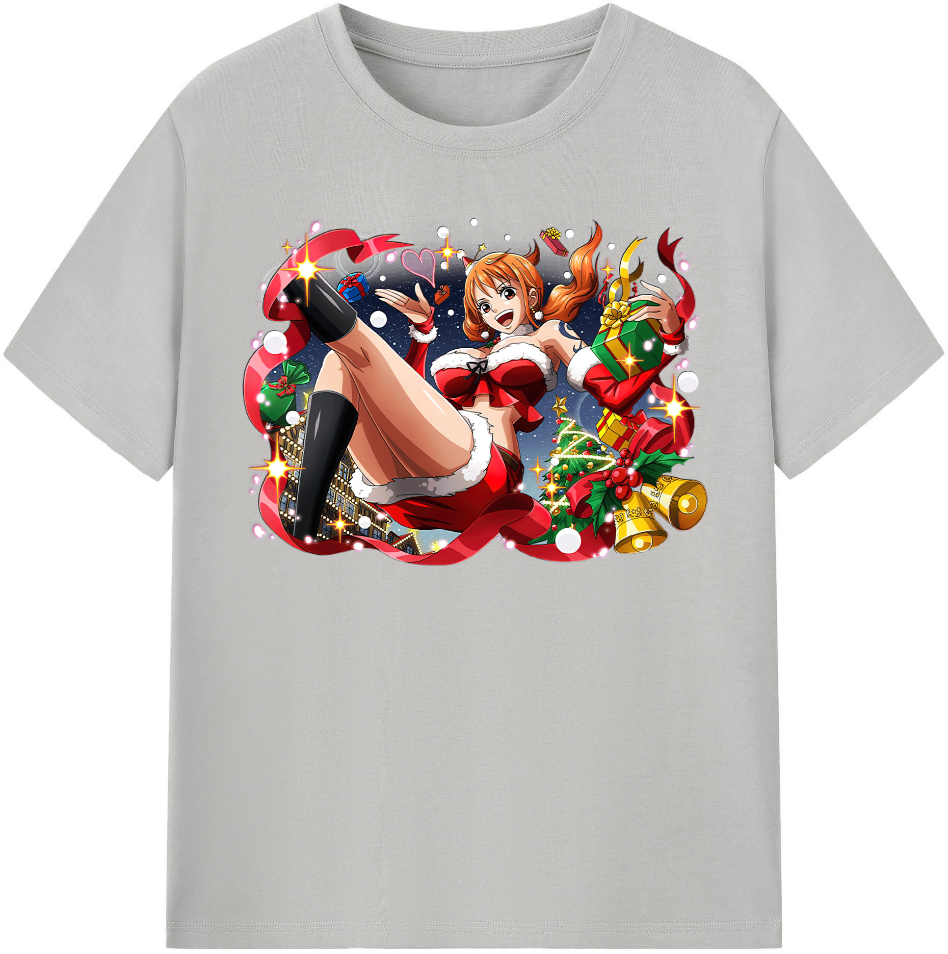 （画像用） ワンピース ナミ ONE PIECE Nami レディースカジュアルプリントTシャツ（綿100％）