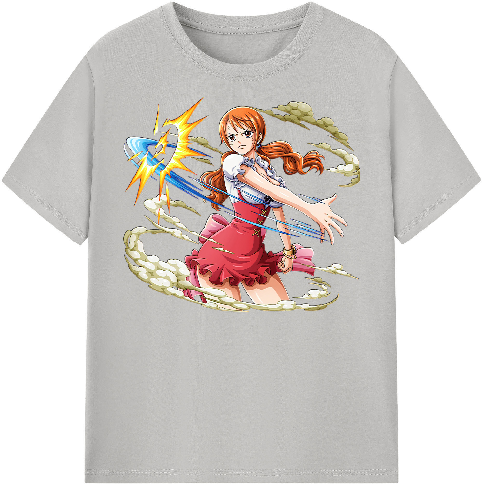 （画像用） ワンピース ナミ ONE PIECE Nami レディースカジュアルプリントTシャツ（綿100％）