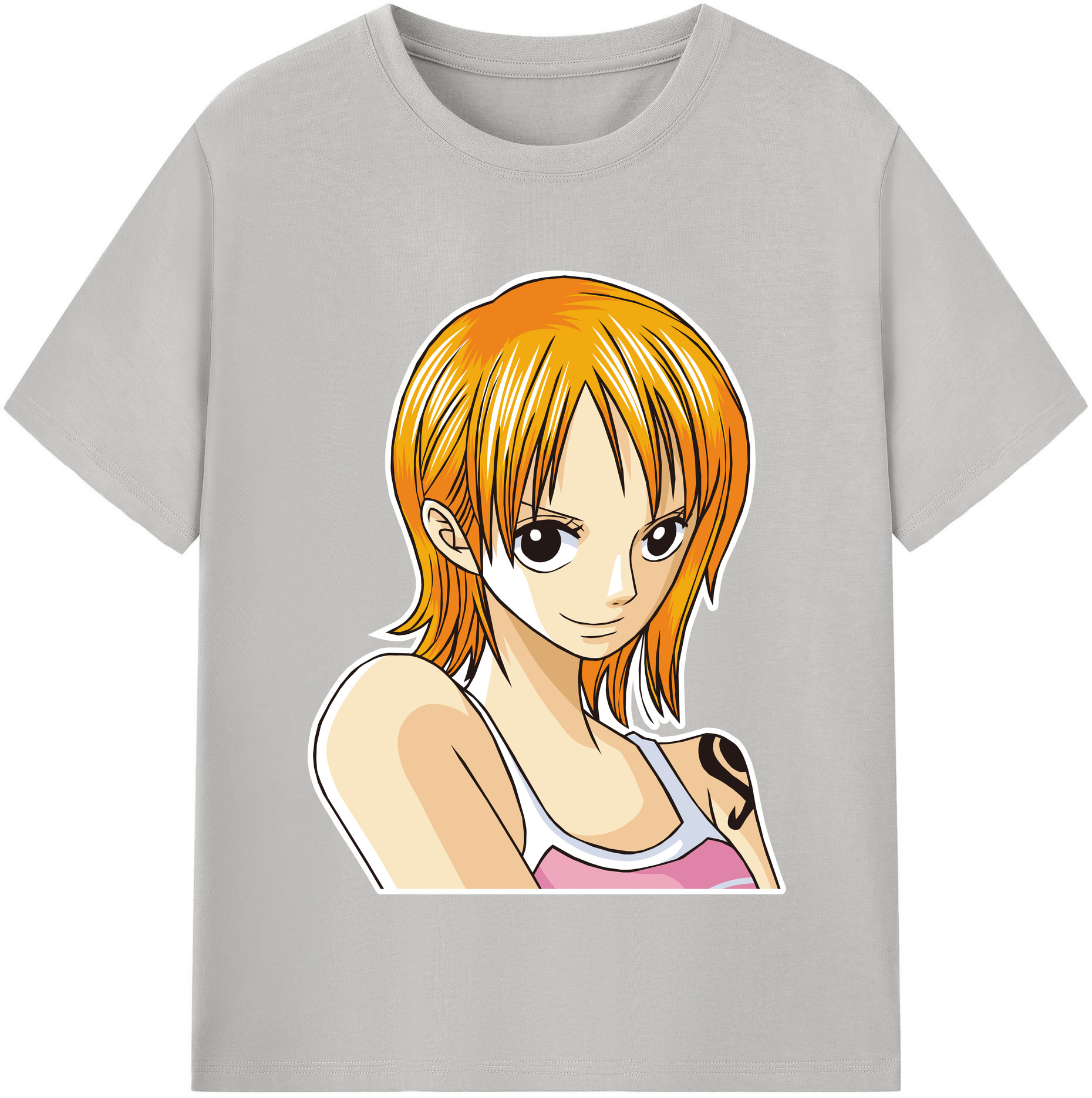 （画像用） ワンピース ナミ ONE PIECE Nami レディースカジュアルプリントTシャツ（綿100％）