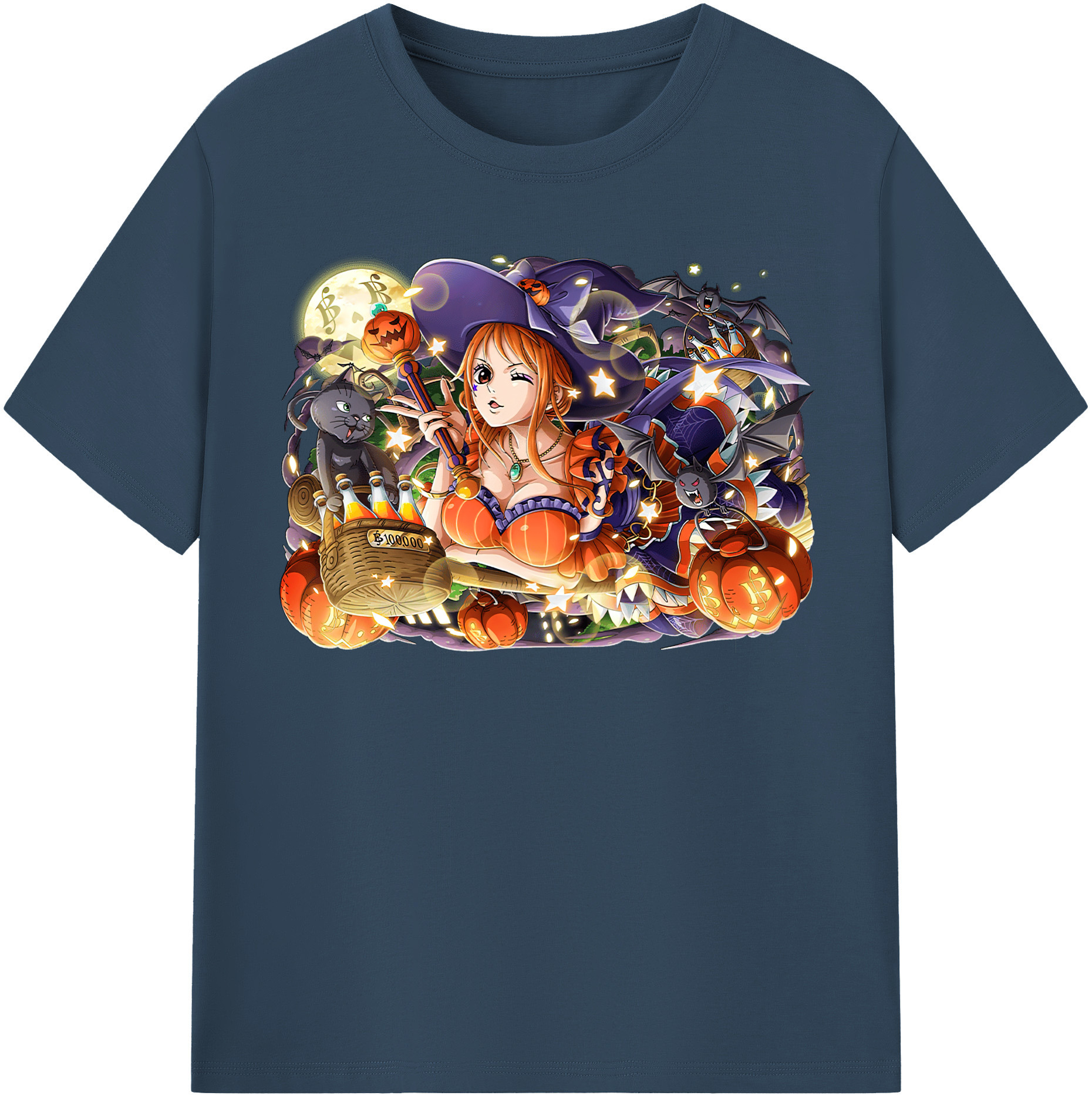 （画像用） ワンピース ナミ ONE PIECE Nami レディースカジュアルプリントTシャツ（綿100％）