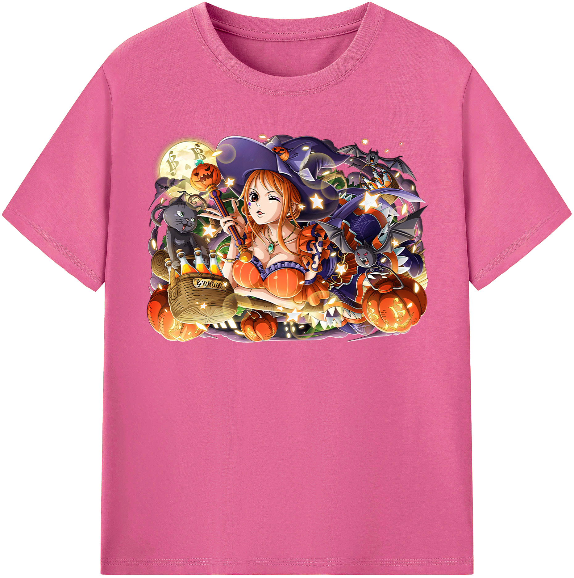 （画像用） ワンピース ナミ ONE PIECE Nami レディースカジュアルプリントTシャツ（綿100％）