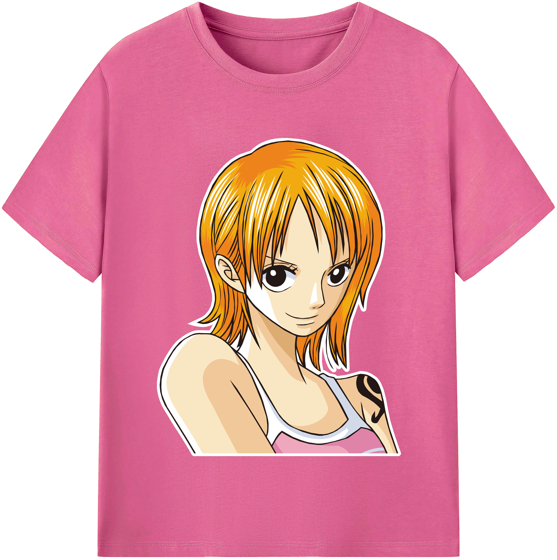 （画像用） ワンピース ナミ ONE PIECE Nami レディースカジュアルプリントTシャツ（綿100％）