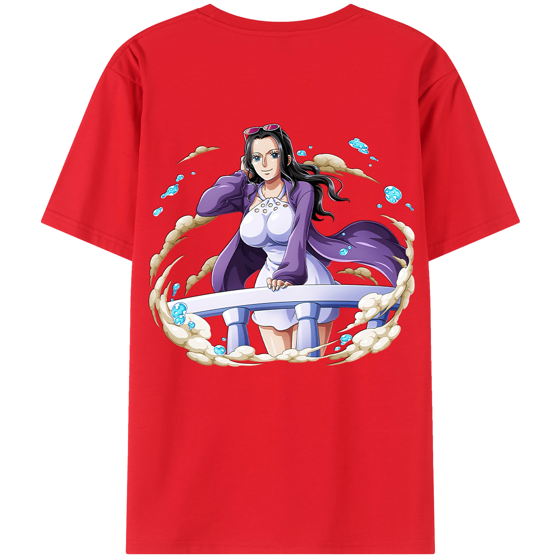 ワンピース ニコ・ロビン ONE PIECE Nico Robin 綿100％ メンズ半袖Tシャツ（バックプリント） 通気性