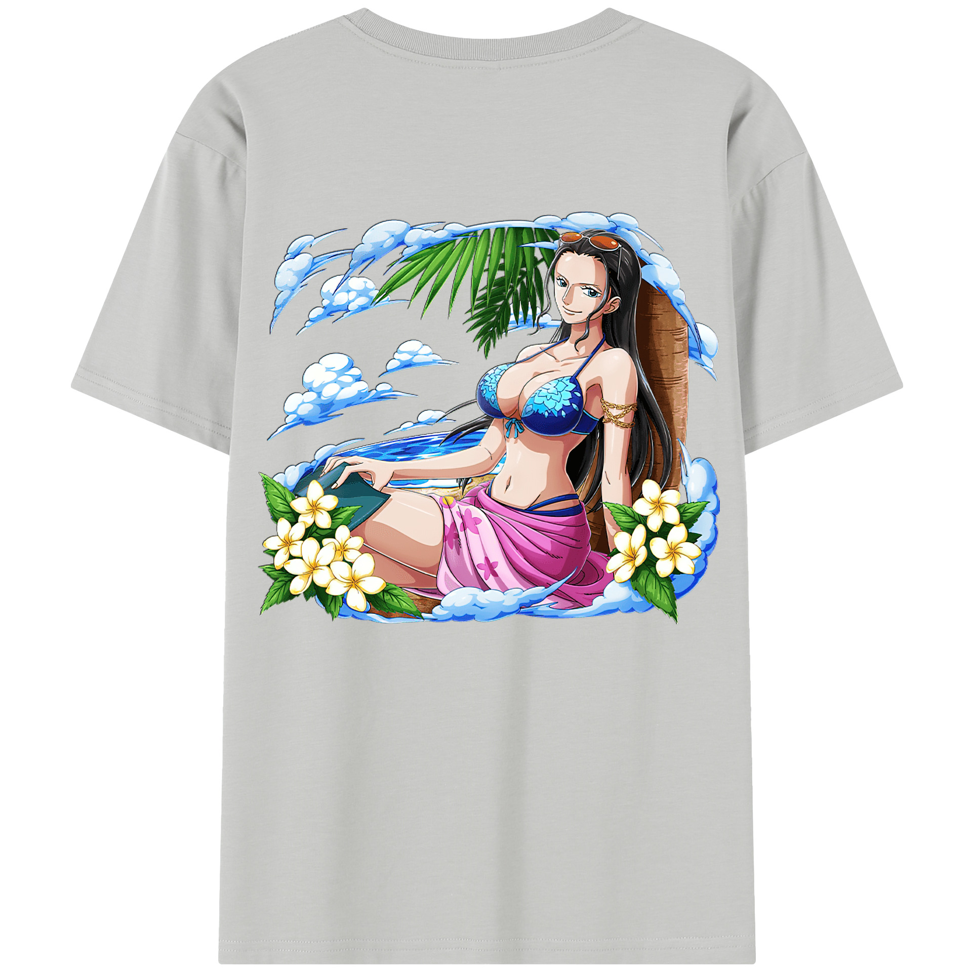 ワンピース ニコ・ロビン ONE PIECE Nico Robin レディース半袖Tシャツ(バックプリント)