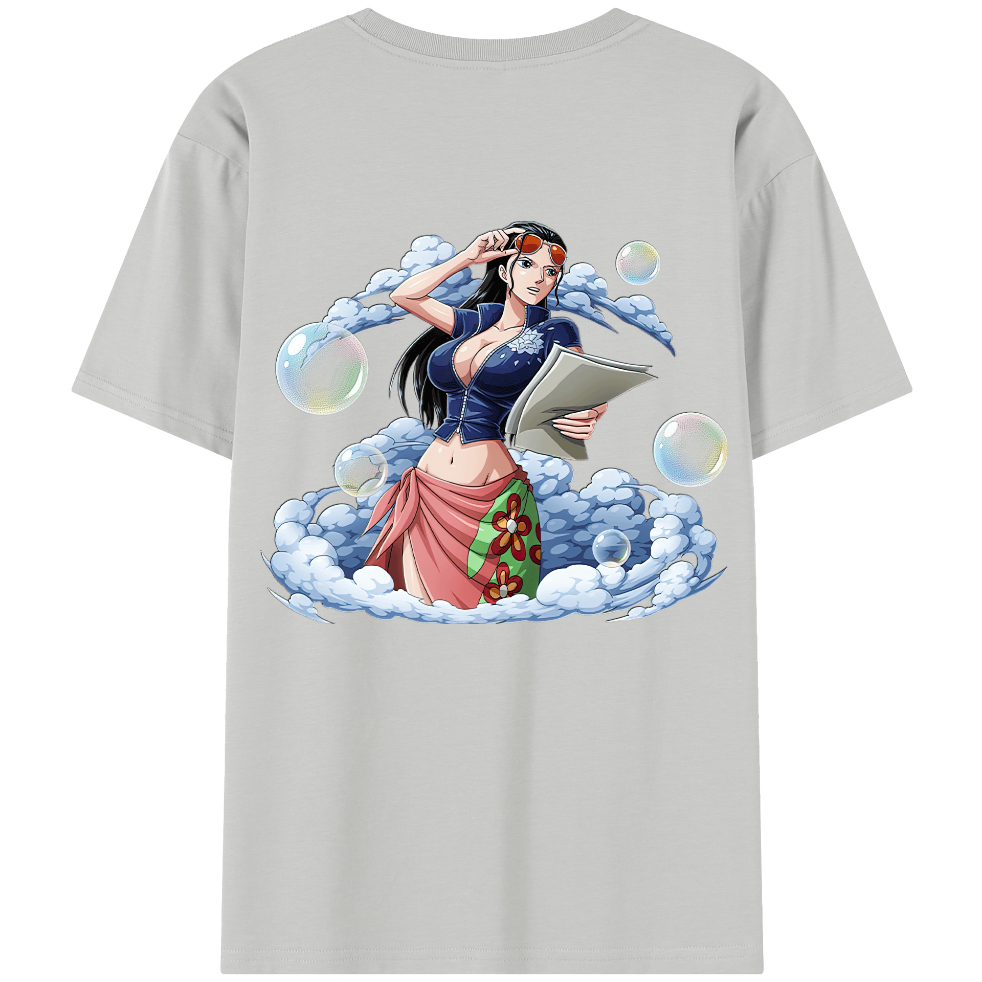 ワンピース ニコ・ロビン ONE PIECE Nico Robin レディース半袖Tシャツ(バックプリント)