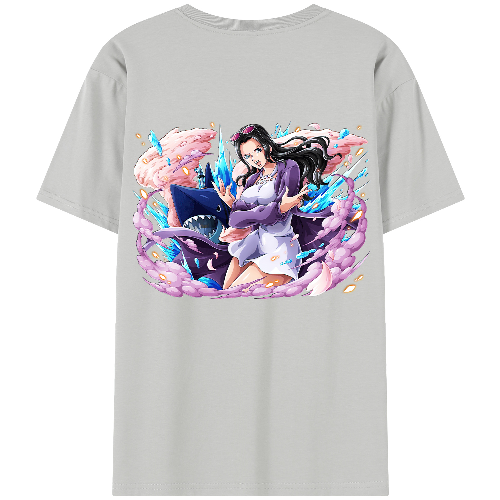 ワンピース ニコ・ロビン ONE PIECE Nico Robin レディース半袖Tシャツ(バックプリント)
